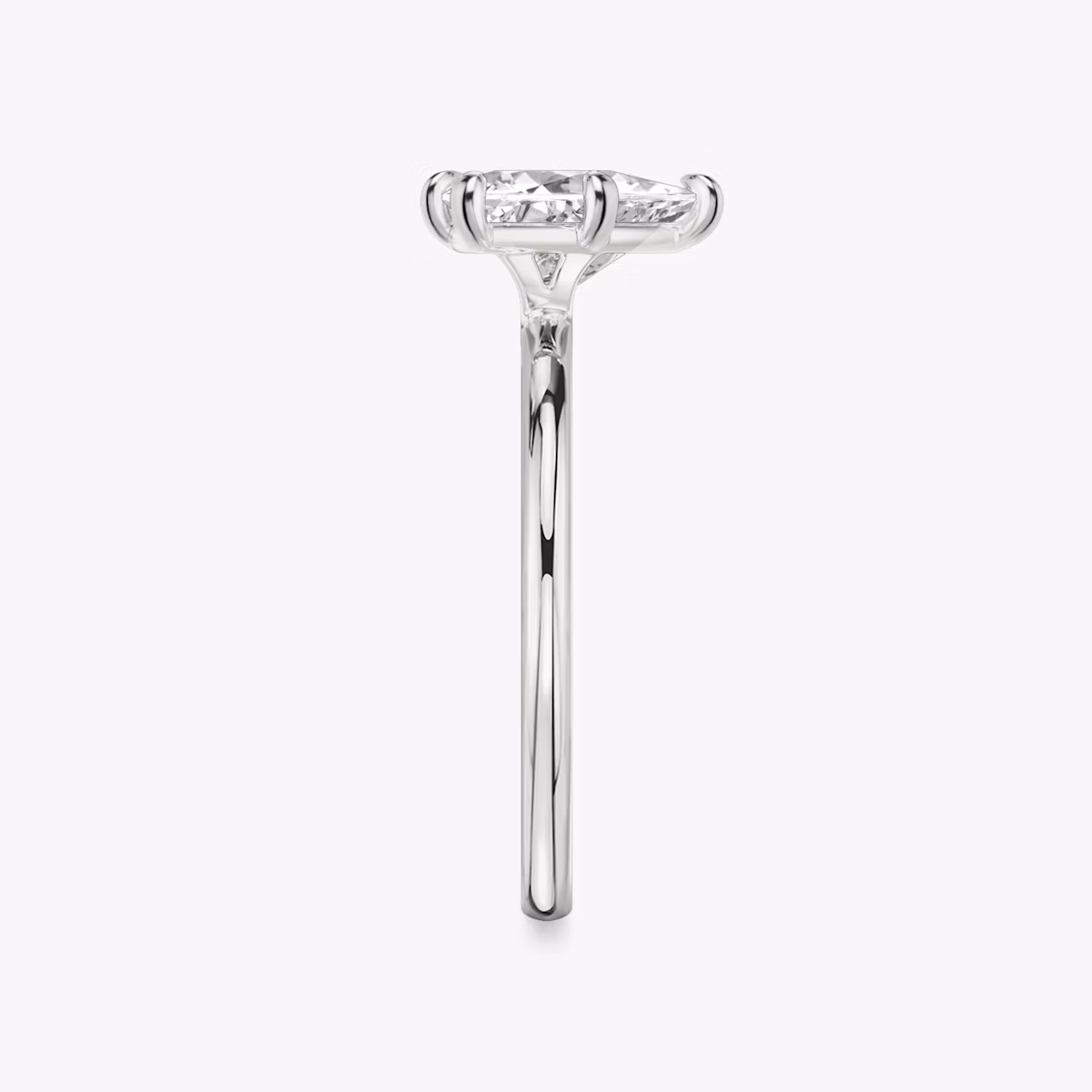 The Signature 6 Prong | Trillion | Platinum | bandAccent: Plain | bandWidth: standard | hiddenHalo: no | diamondOrientation: vertical | caratWeight: other