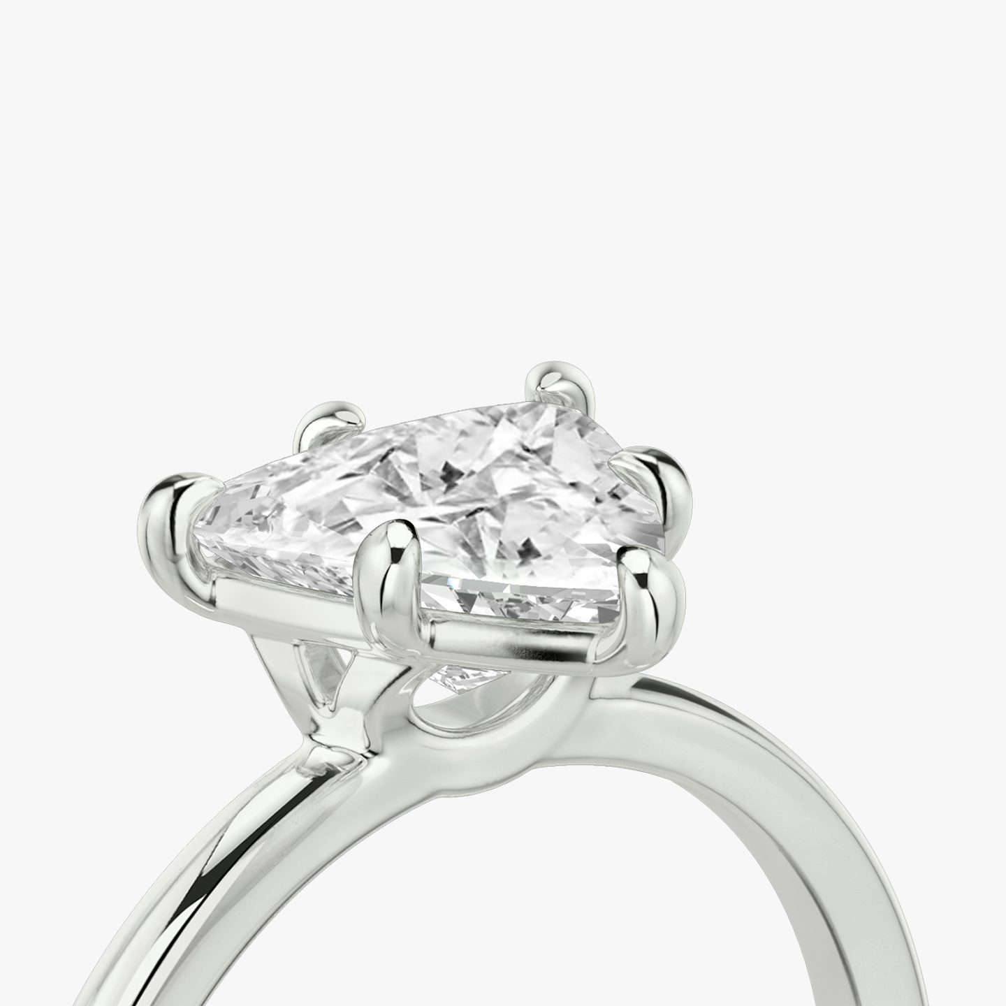 The Signature 6 Prong | Trillion | Platinum | bandAccent: Plain | bandWidth: standard | hiddenHalo: no | diamondOrientation: vertical | caratWeight: other