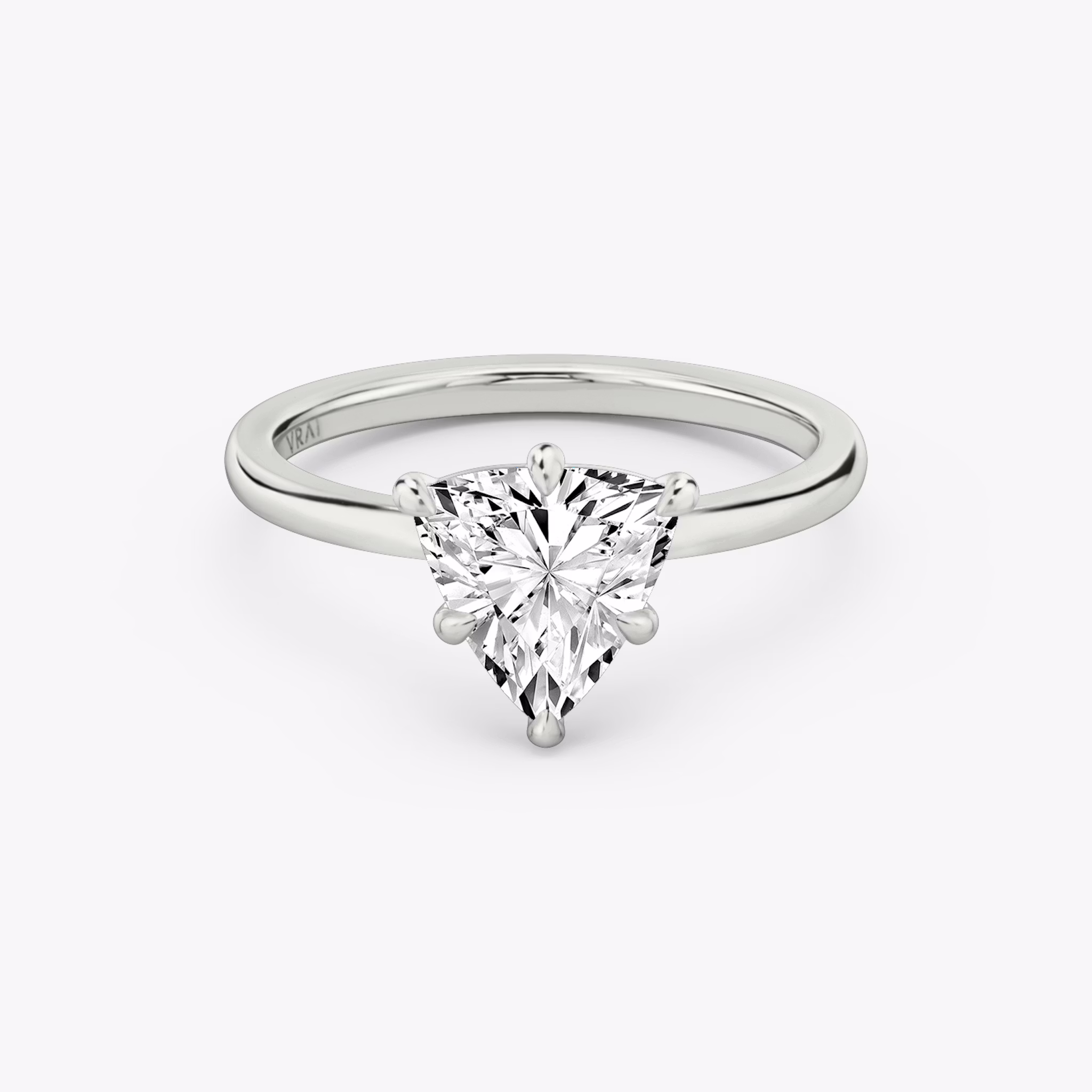The Signature 6 Prong | Trillion | Platinum | bandAccent: Plain | bandWidth: standard | hiddenHalo: no | diamondOrientation: vertical | caratWeight: other