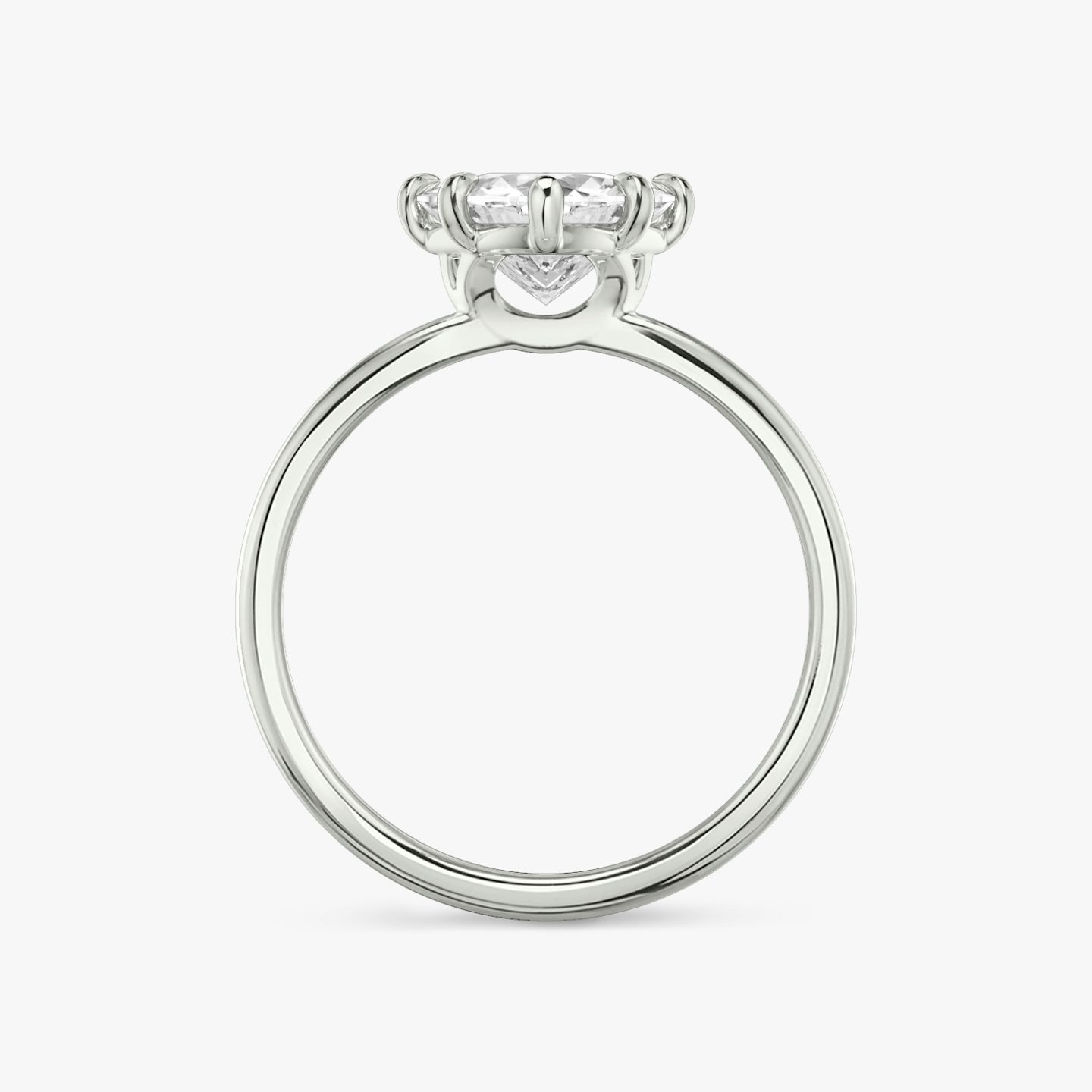 The Signature 6 Prong | Trillion | Platinum | bandAccent: Plain | bandWidth: standard | hiddenHalo: no | diamondOrientation: vertical | caratWeight: other