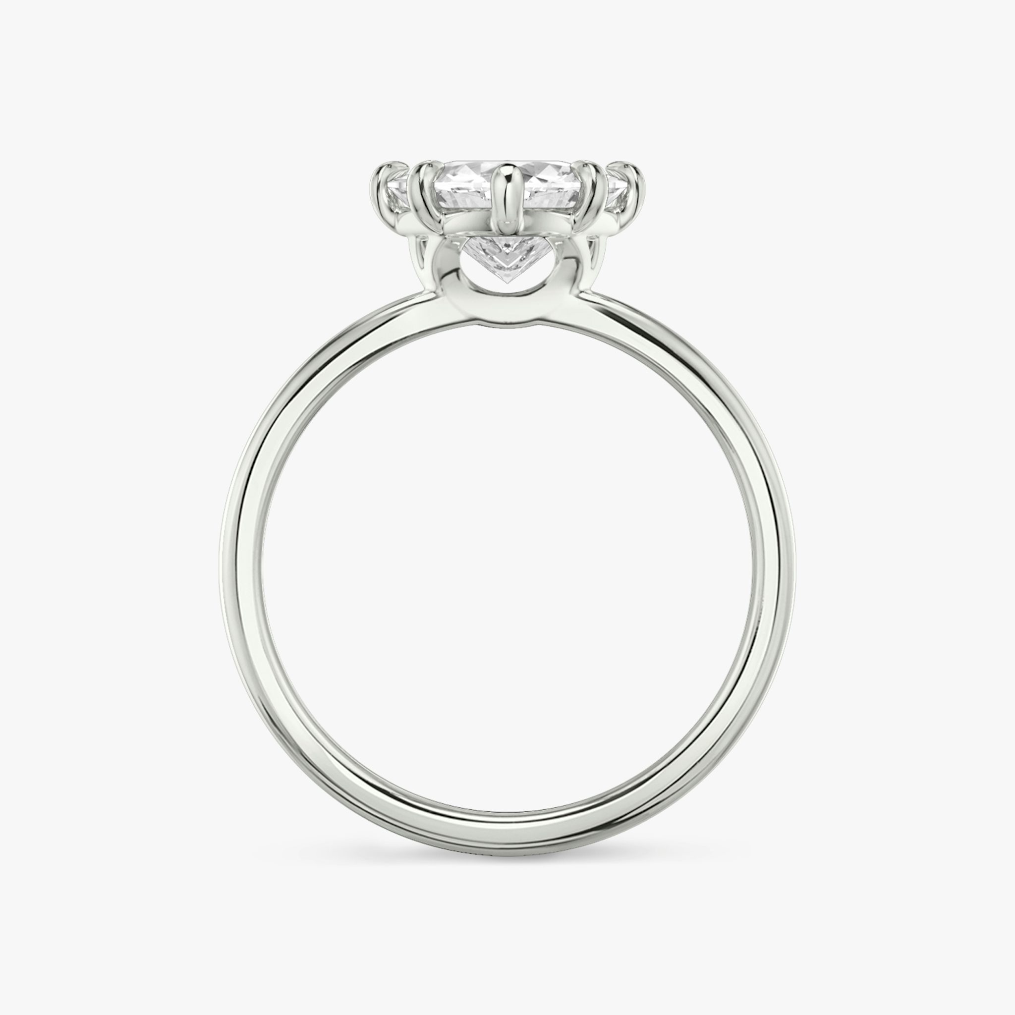 The Signature 6 Prong | Trillion | Platinum | bandAccent: Plain | bandWidth: standard | hiddenHalo: no | diamondOrientation: vertical | caratWeight: other
