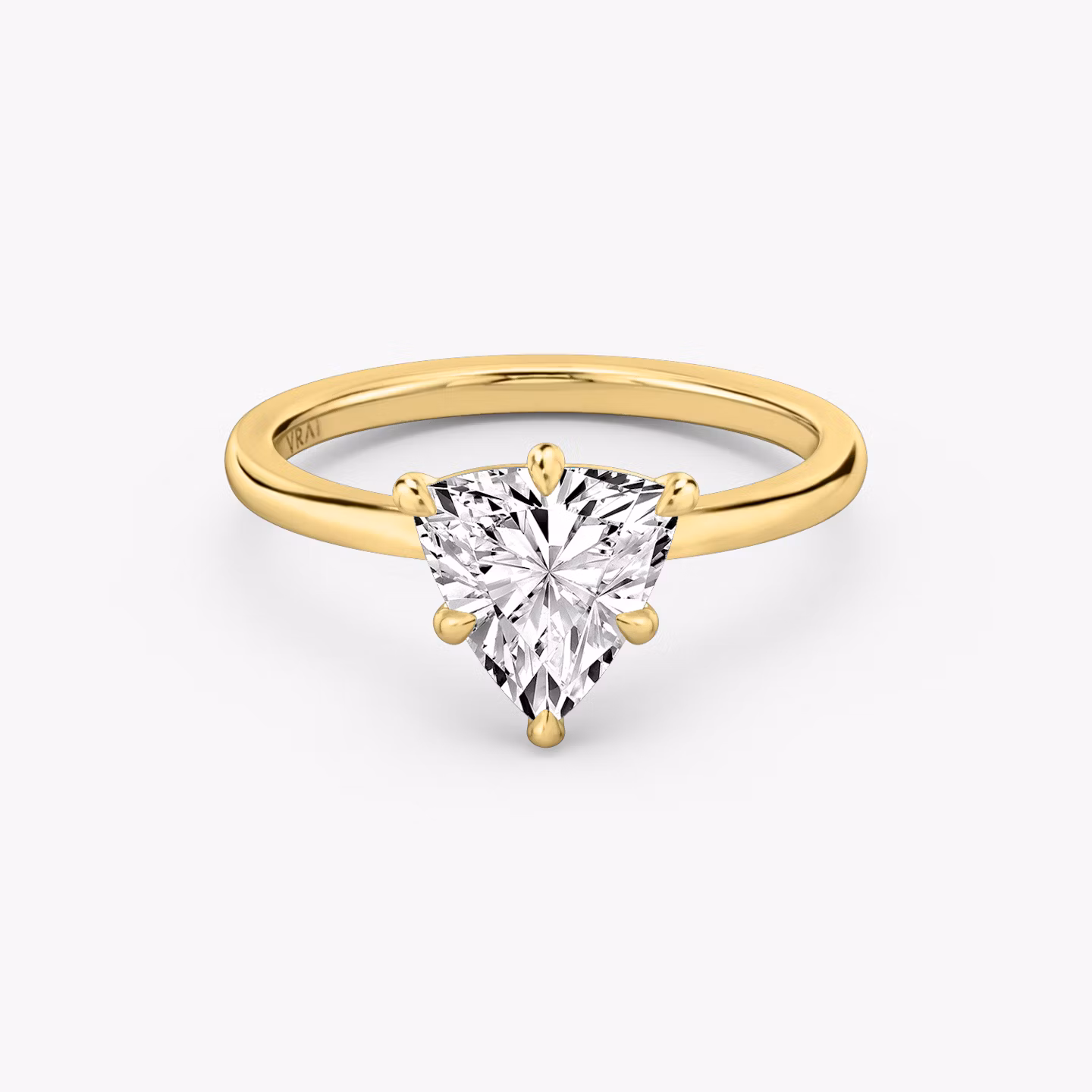 The Signature 6 Prong Trillion | Yellow Gold
