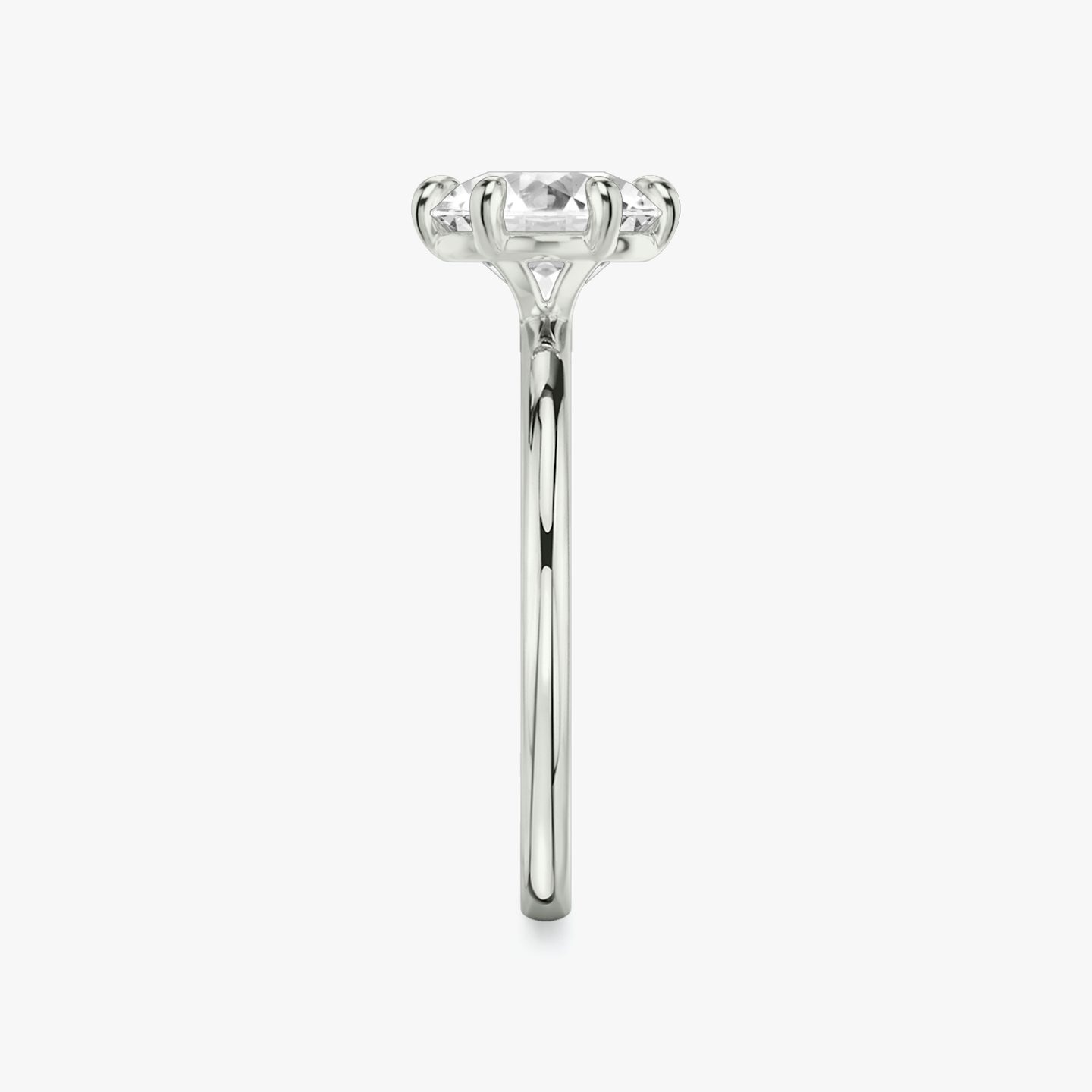 The Signature 6 Prong | Round Brilliant | Platinum | bandAccent: Plain | bandWidth: standard | caratWeight: 2.0ct | hiddenHalo: no | diamondOrientation: vertical