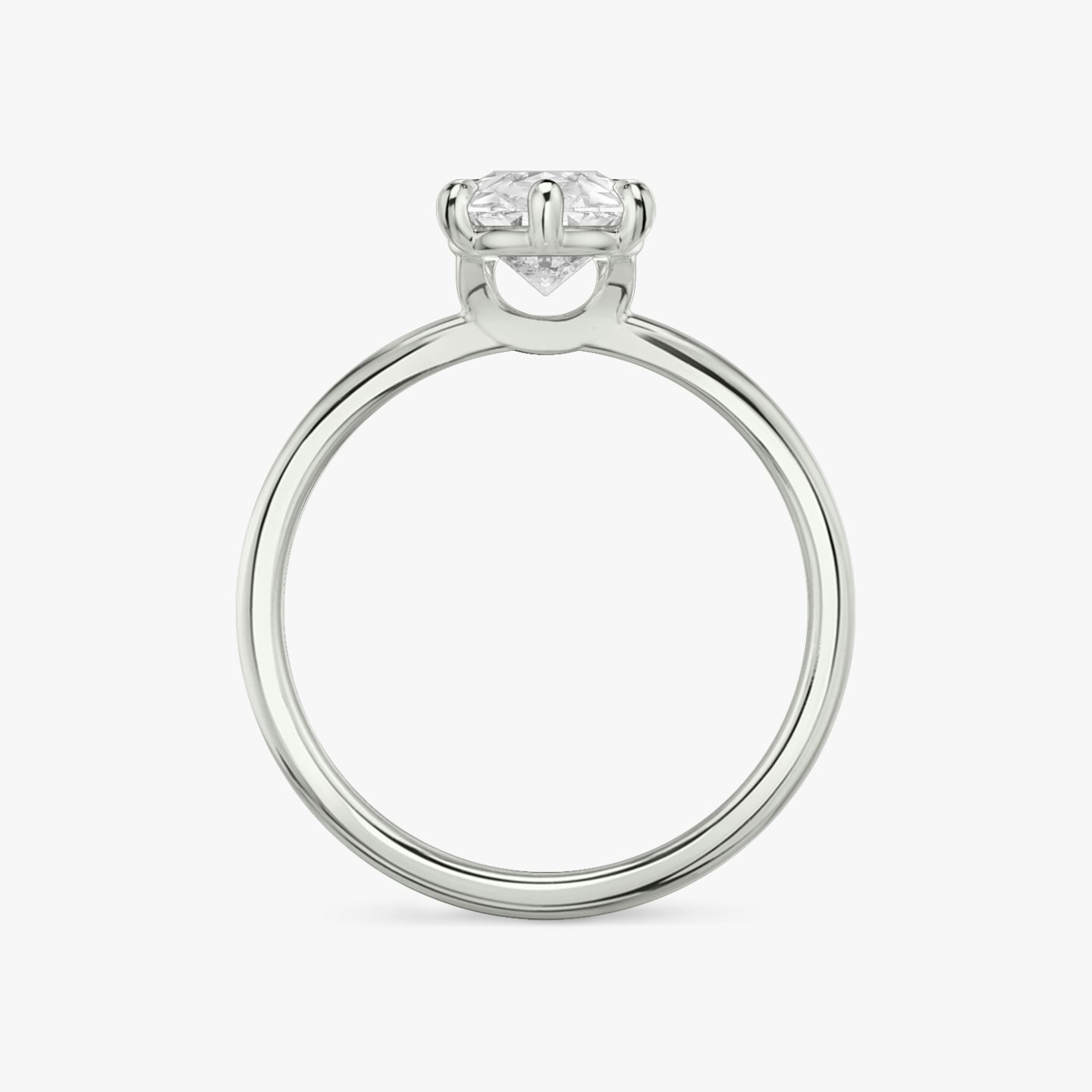 Signature 6 Prong | Tropfen | Platin | bandAccent: Ohne Pavé-Besatz | bandWidth: standard | hiddenHalo: no | diamondOrientation: vertical | caratWeight: other