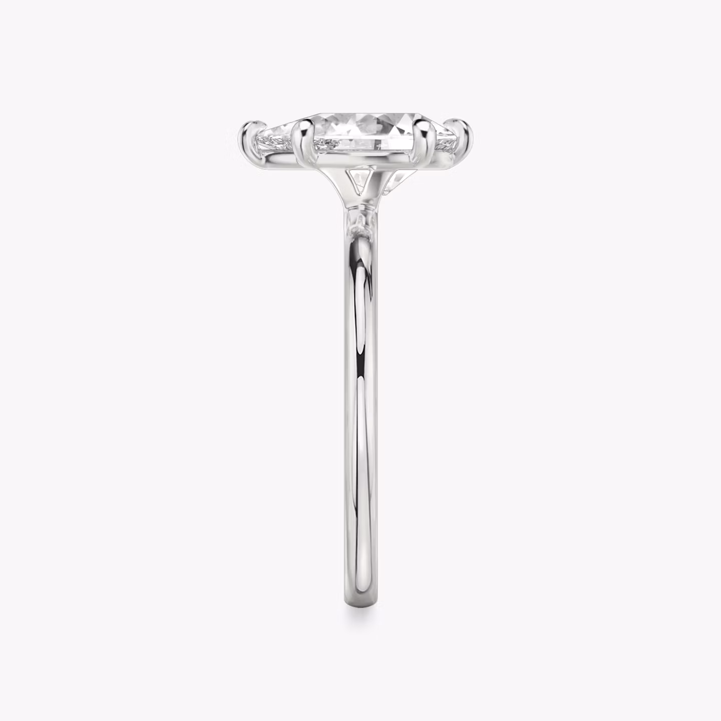 Signature 6 Prong | Tropfen | Platin | bandAccent: Ohne Pavé-Besatz | bandWidth: standard | hiddenHalo: no | diamondOrientation: vertical | caratWeight: other