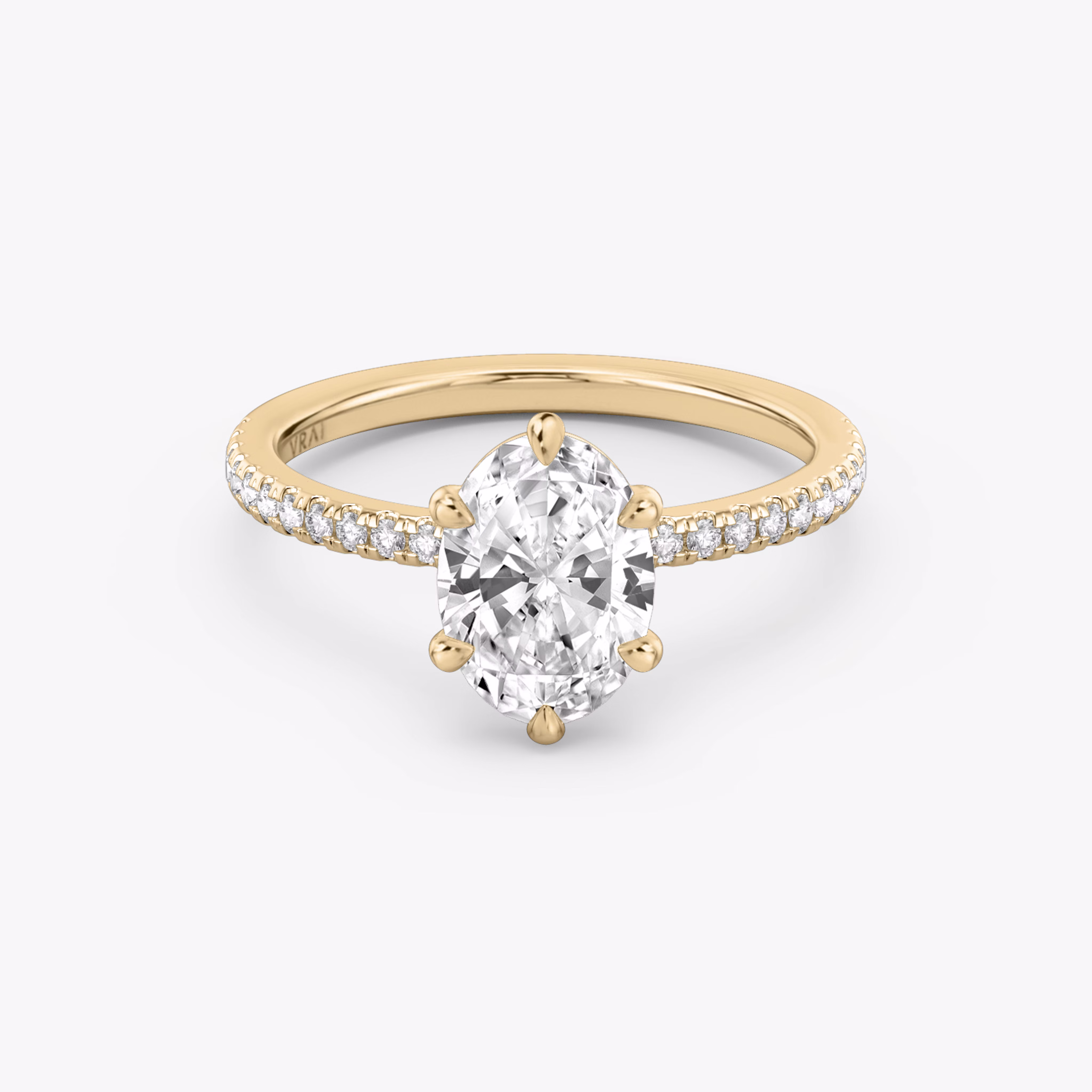 oval signature prong ring