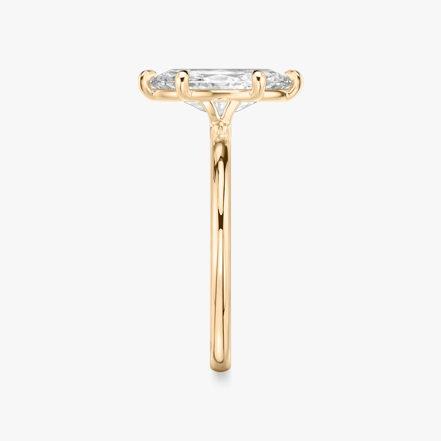 Signature 6 Prong | Marquise | 14k | Roségold | bandAccent: Ohne Pavé-Besatz | bandWidth: standard | hiddenHalo: no | diamondOrientation: vertical | caratWeight: other