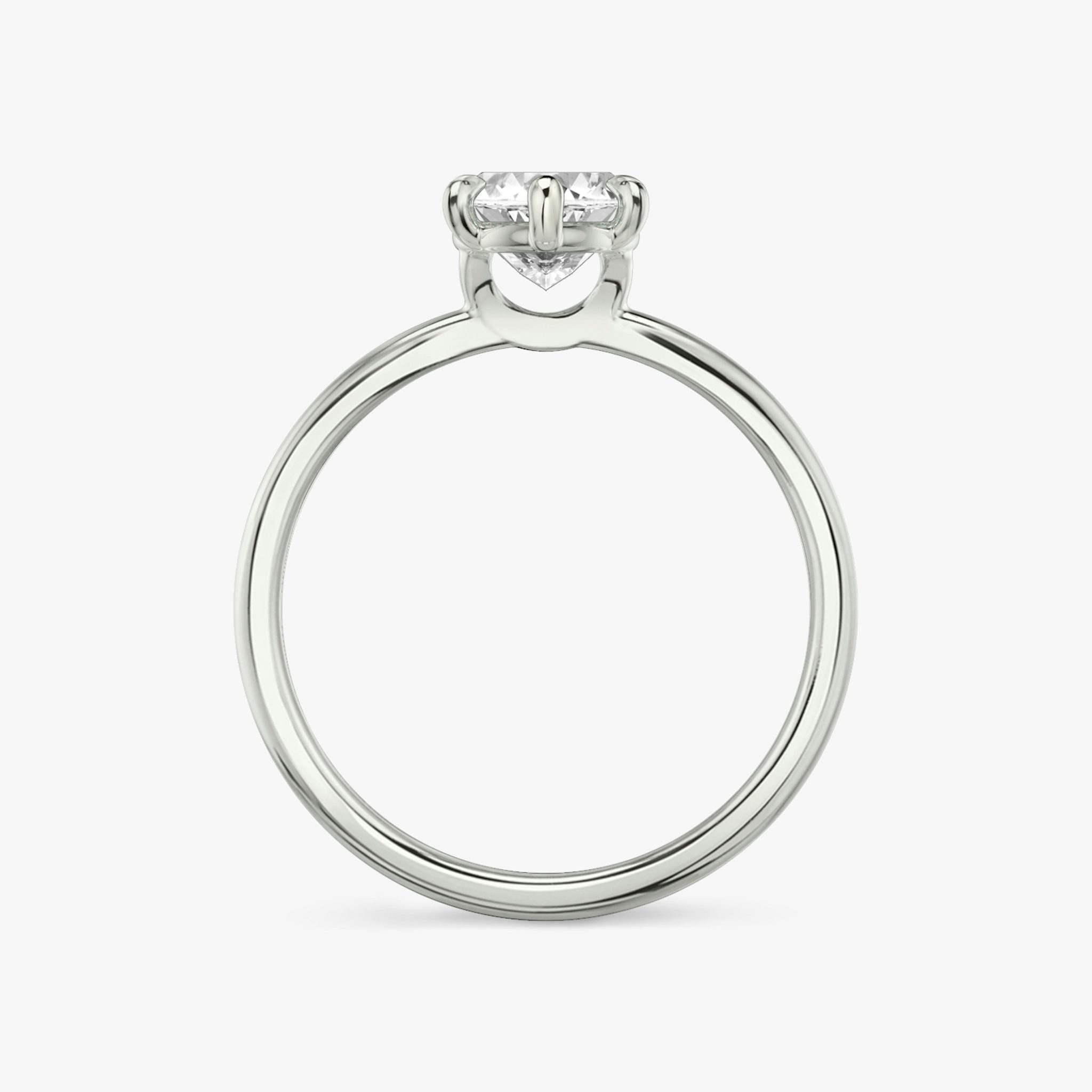 The Signature 6 Prong | Marquise | 18k | White Gold | bandAccent: Plain | bandWidth: standard | hiddenHalo: no | diamondOrientation: vertical | caratWeight: other