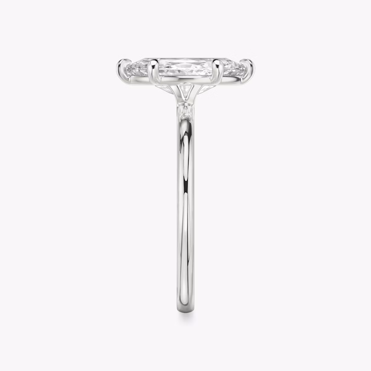 The Signature 6 Prong | Marquise | Platinum | bandAccent: Plain | bandWidth: standard | hiddenHalo: no | diamondOrientation: vertical | caratWeight: other