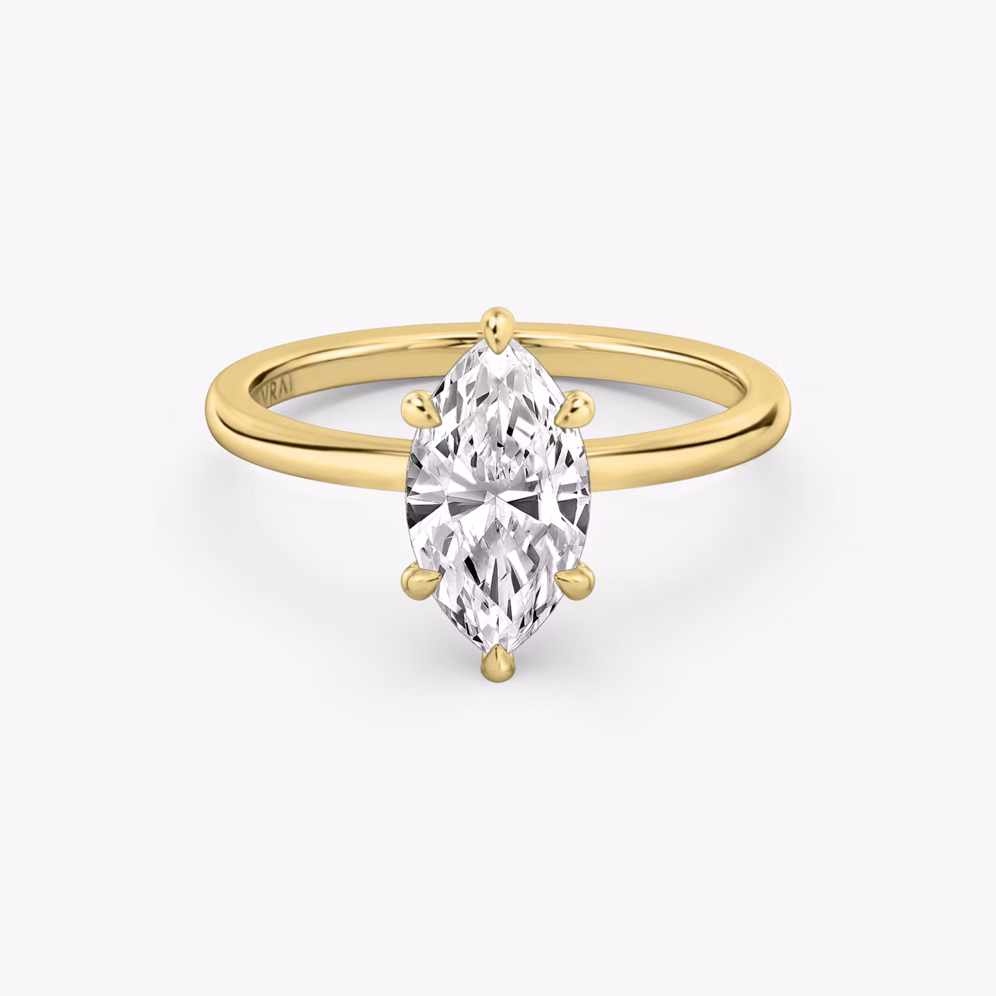 The Signature 6 Prong Marquise | Yellow Gold