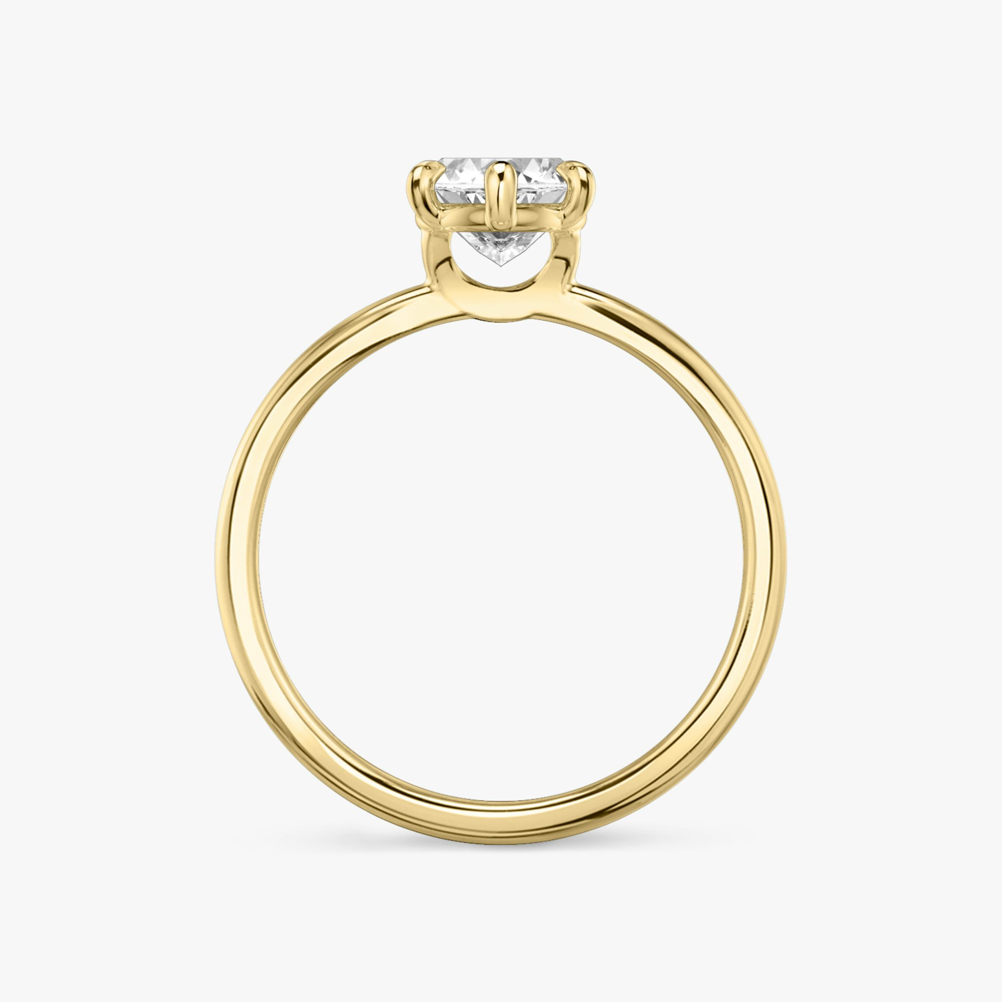 The Signature 6 Prong | Marquise | 18k | Yellow Gold | bandAccent: Plain | bandWidth: standard | hiddenHalo: no | diamondOrientation: vertical | caratWeight: other