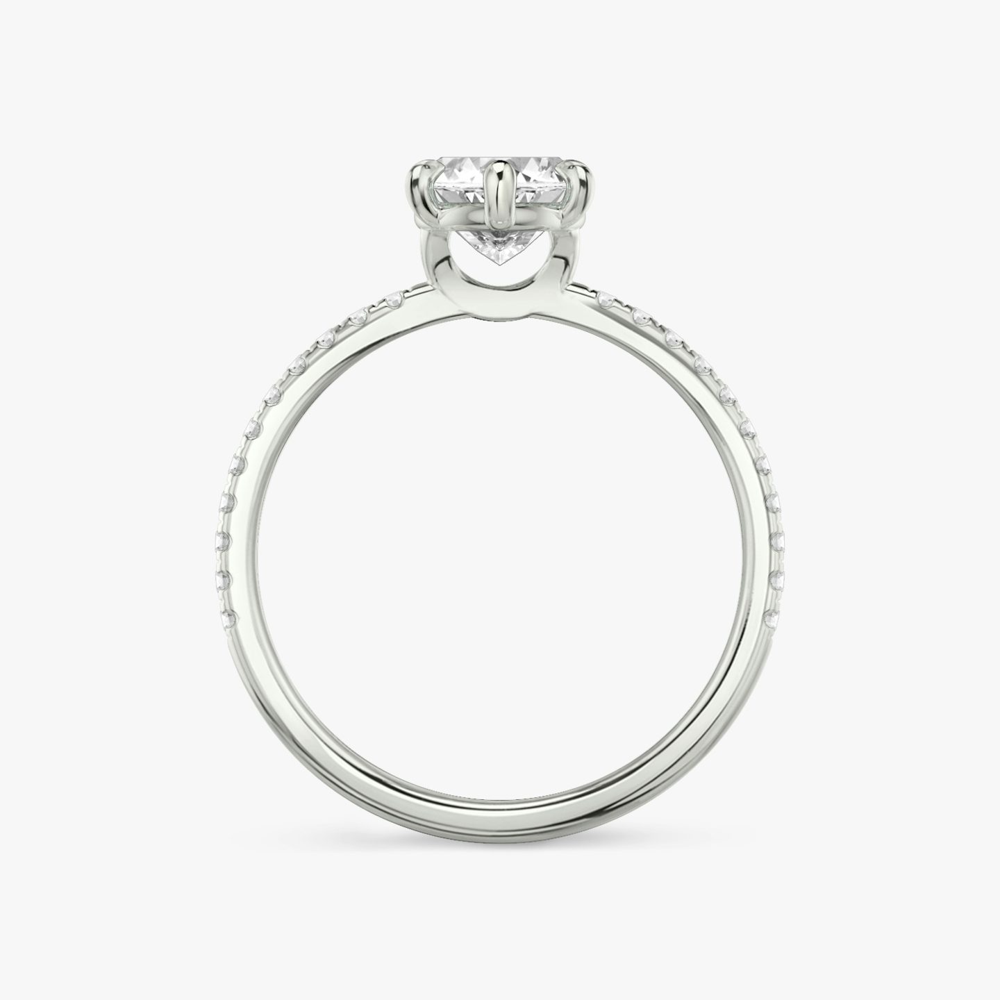 The Signature 6 Prong | Marquise | Platinum | bandAccent: Pavé | bandWidth: standard | hiddenHalo: no | diamondOrientation: vertical | caratWeight: other
