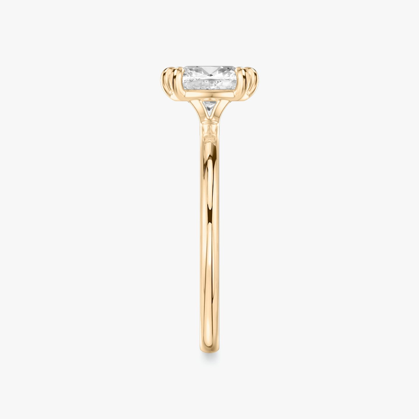 The Signature 6 Prong | Cushion | 14k | Rose Gold | bandAccent: Plain | bandWidth: standard | hiddenHalo: no | diamondOrientation: vertical | caratWeight: other