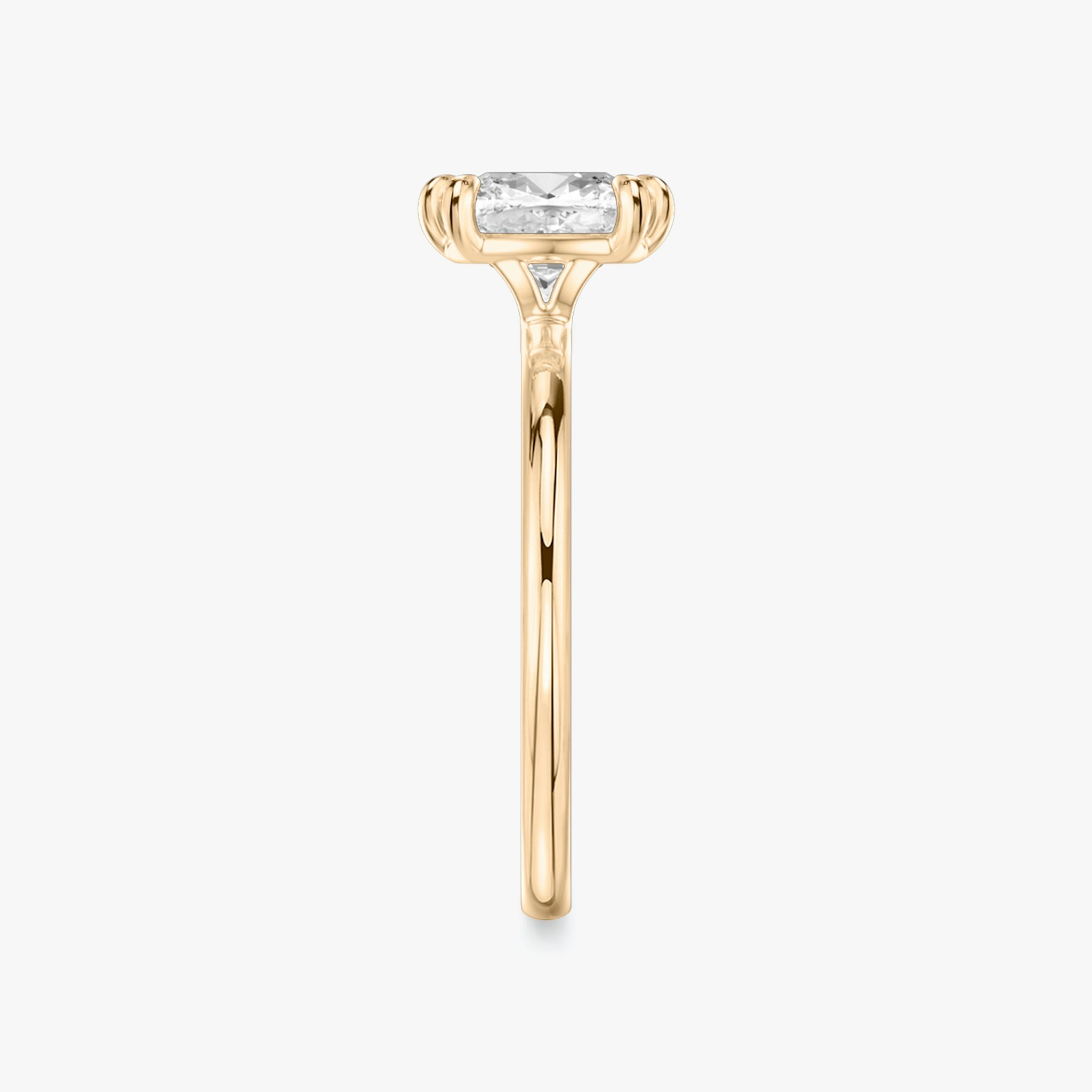 The Signature 6 Prong | Cushion | 14k | Rose Gold | bandAccent: Plain | bandWidth: standard | hiddenHalo: no | diamondOrientation: vertical | caratWeight: other
