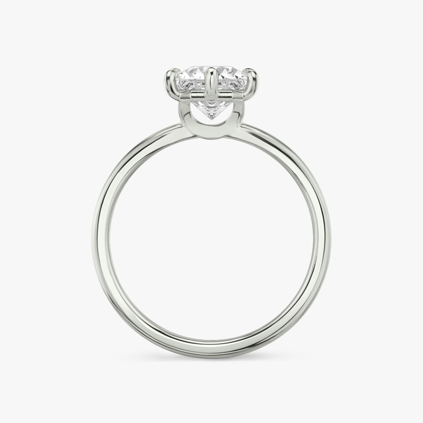Signature 6 Prong | Asscher | Platin | bandAccent: Ohne Pavé-Besatz | bandWidth: standard | hiddenHalo: no | diamondOrientation: vertical | caratWeight: other