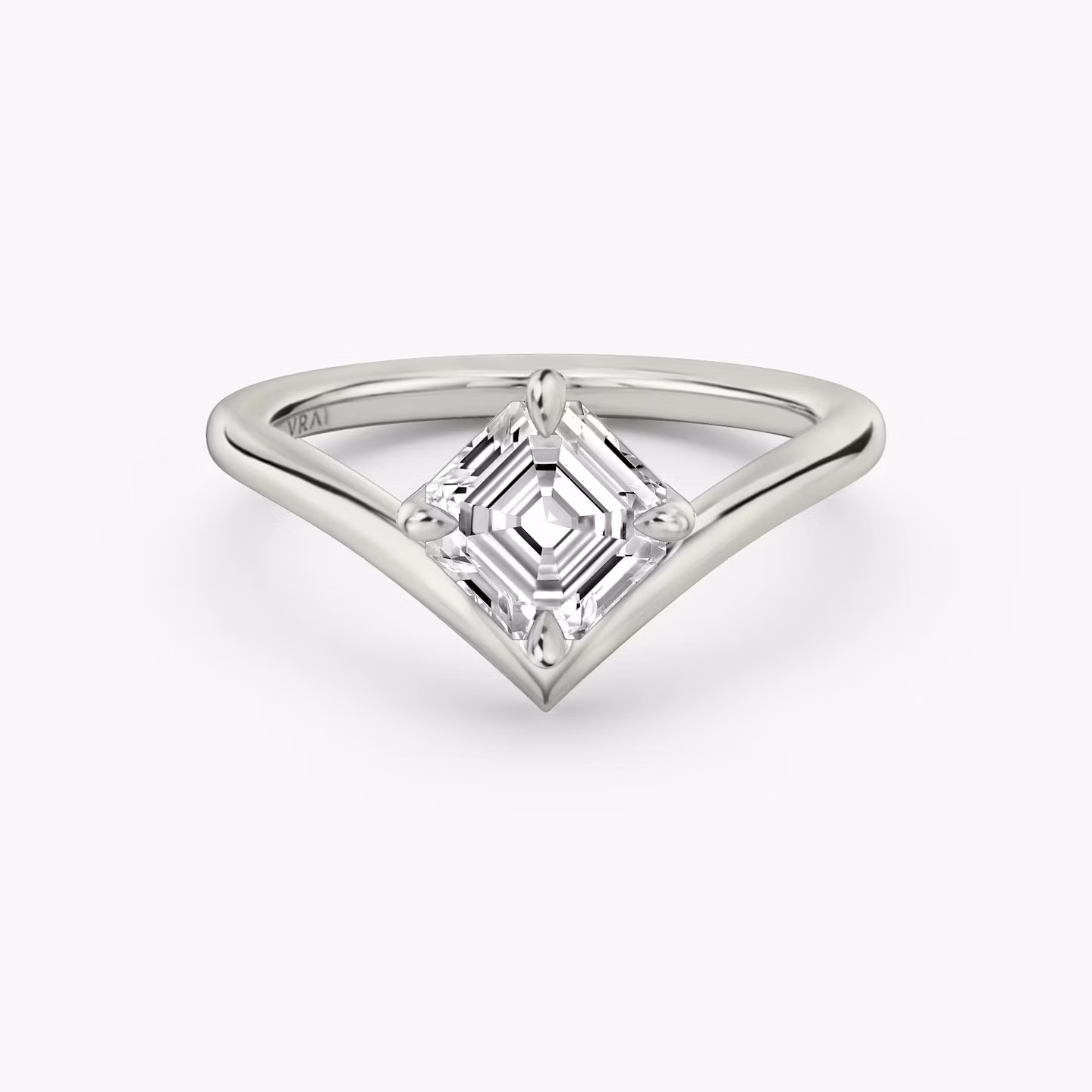 The Signature V Asscher | Platinum