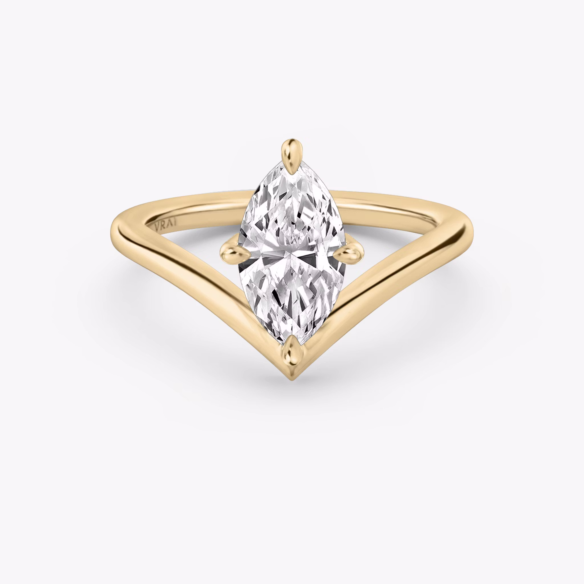 The Signature V Marquise | Rose Gold