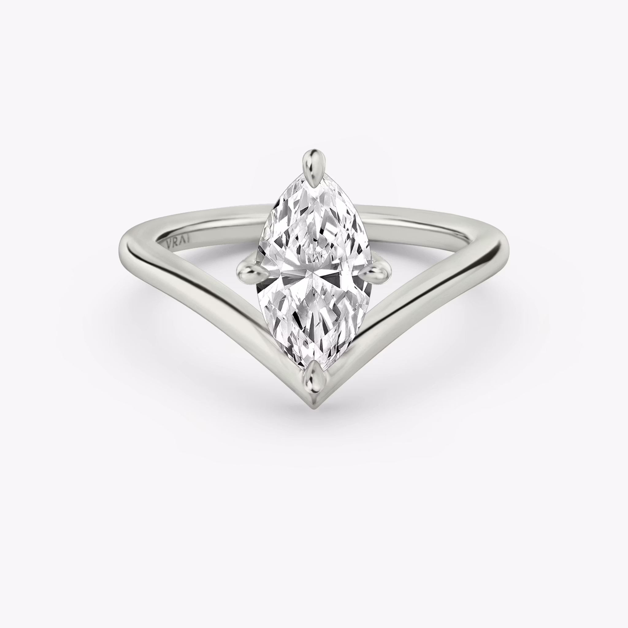 The Signature V Marquise | White Gold