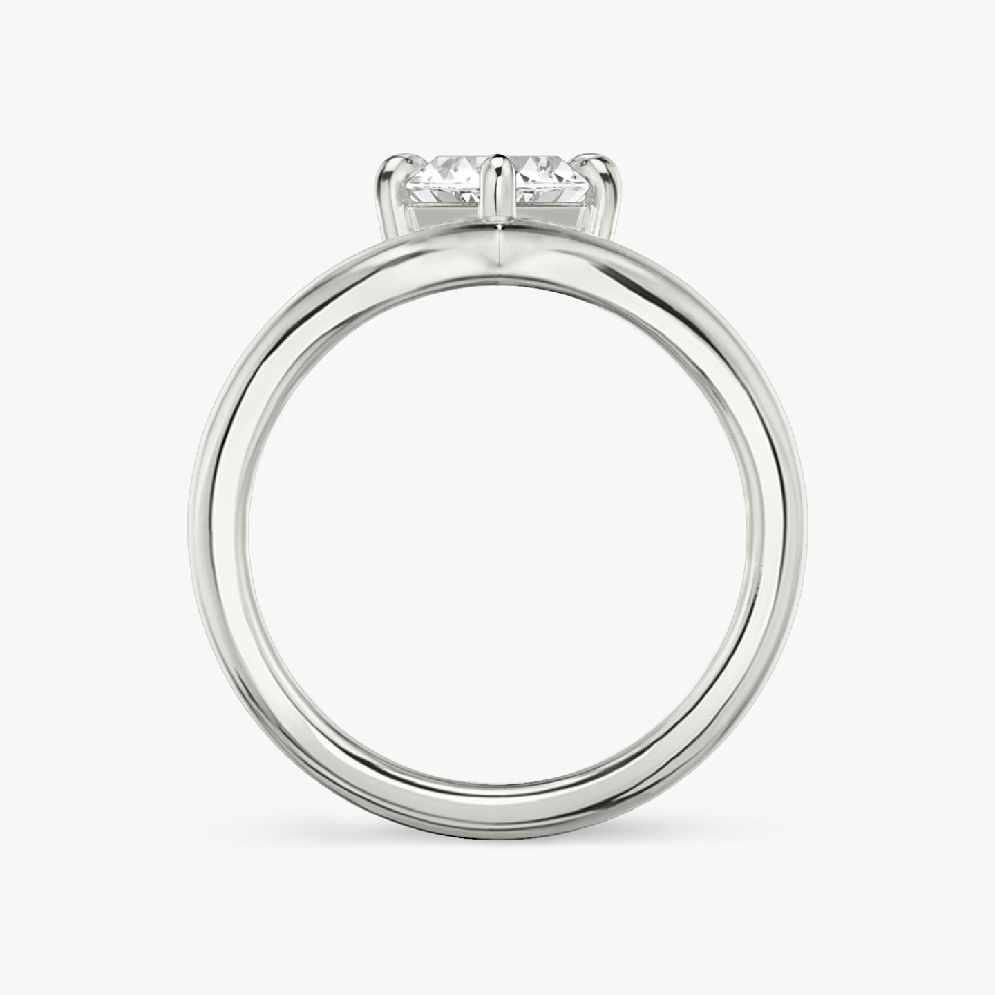 The Signature V | Marquise | Platinum | bandAccent: Plain | diamondOrientation: vertical | caratWeight: other