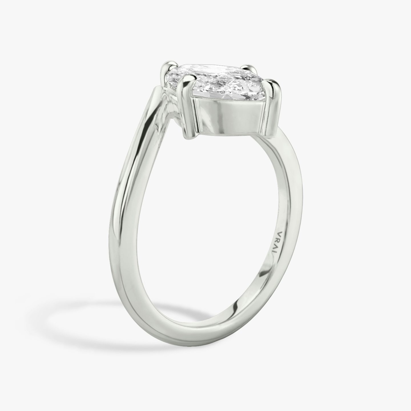 The Signature V | Marquise | Platinum | bandAccent: Plain | diamondOrientation: vertical | caratWeight: other