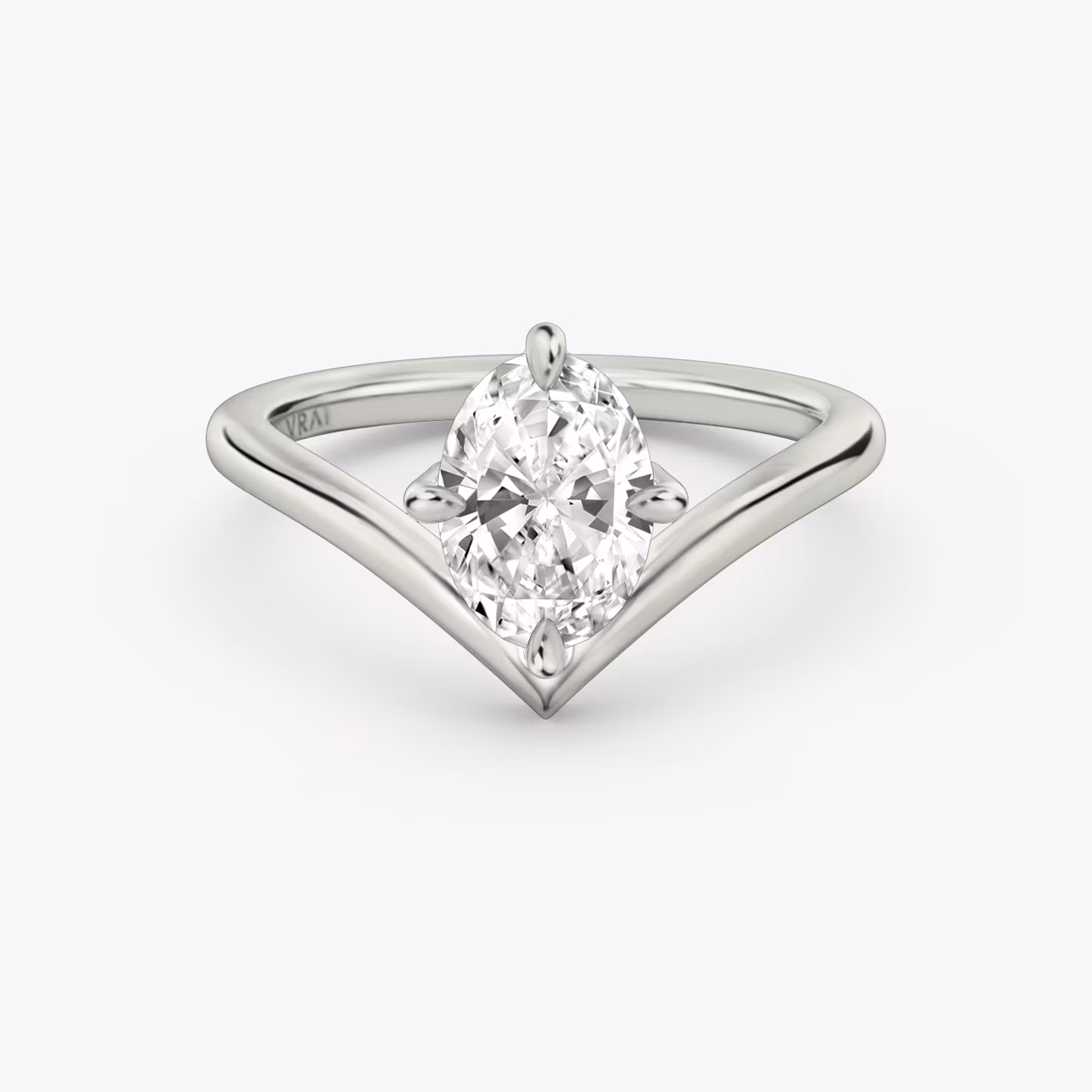 The Signature V Oval | Platinum