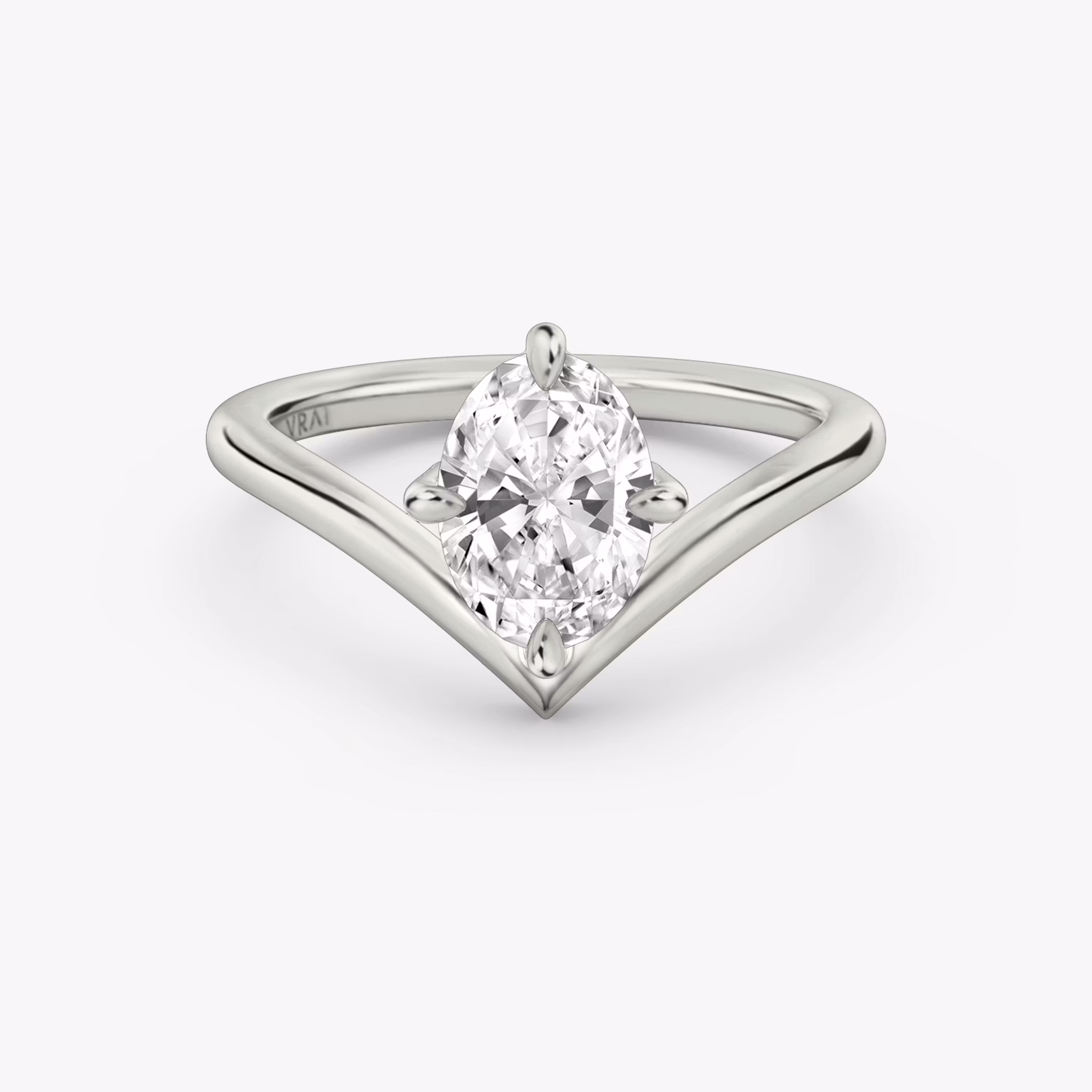 The Signature V Oval | Platinum