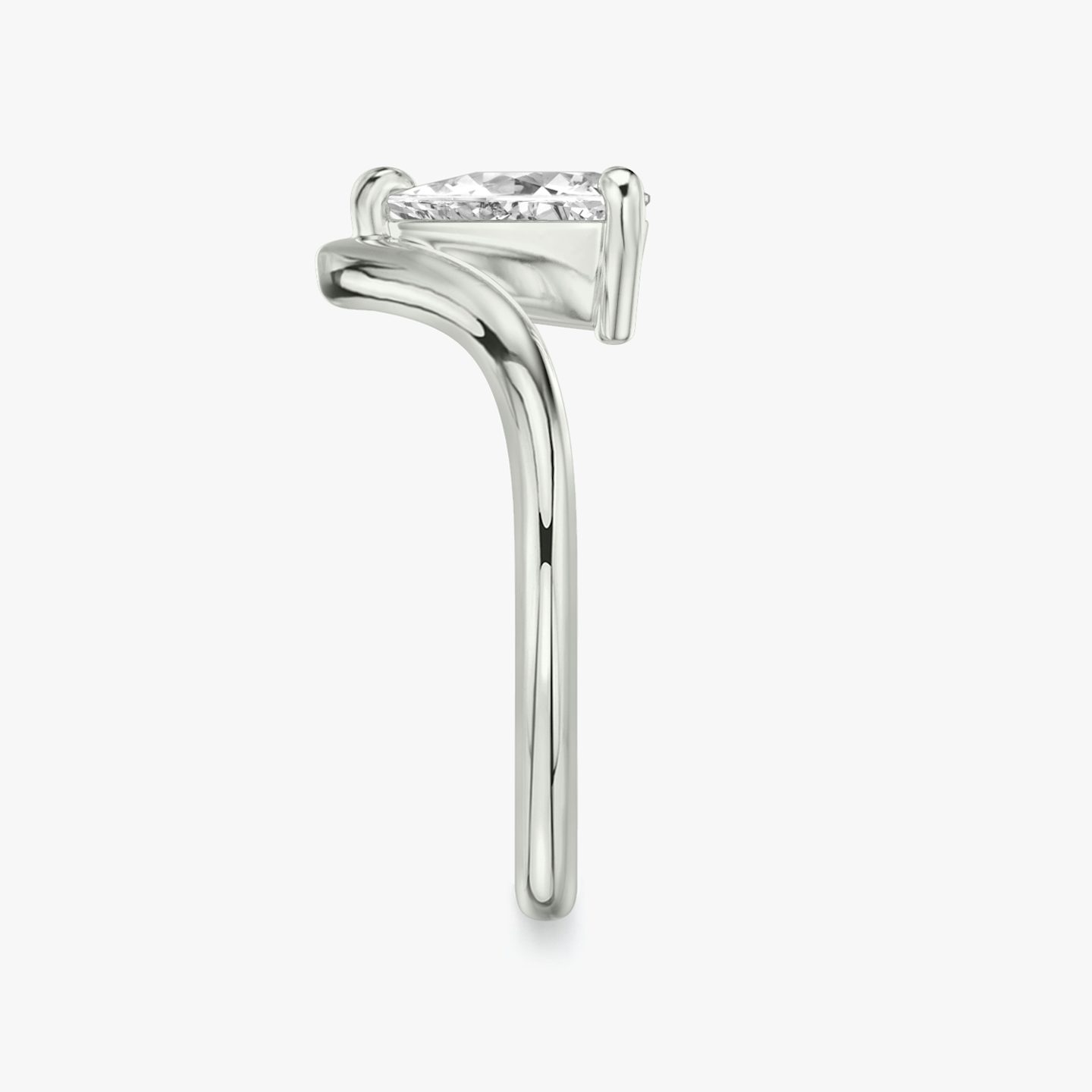 The Signature V | Trillion | Platinum | bandAccent: Plain | diamondOrientation: vertical | caratWeight: other