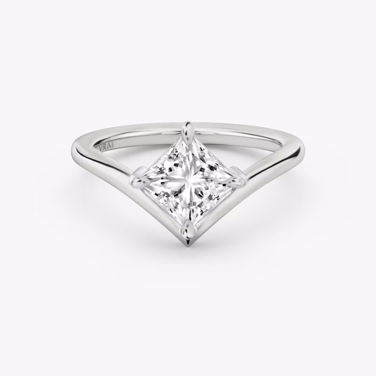 Signature V Princess Diamond Ring