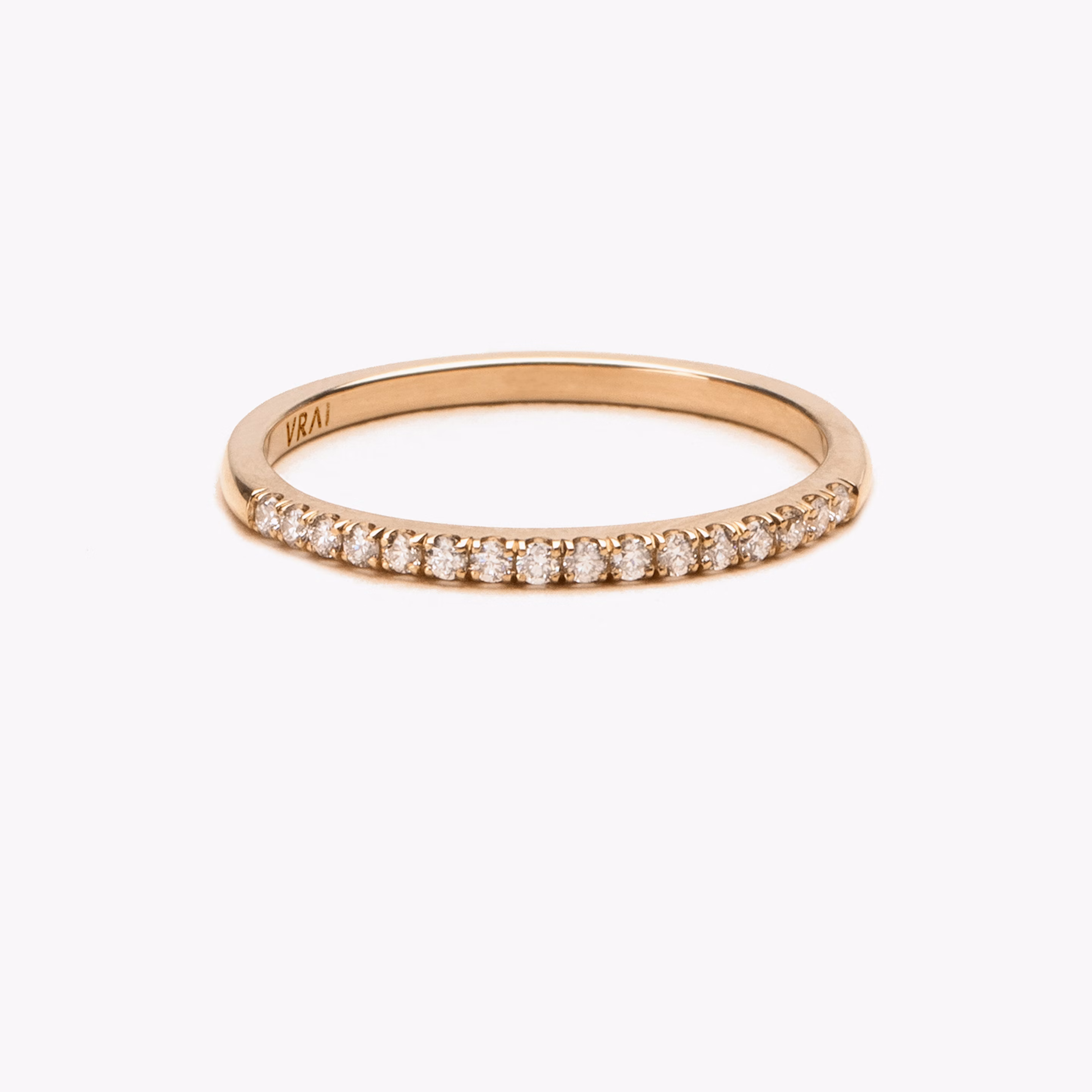 Half Pavé Ring