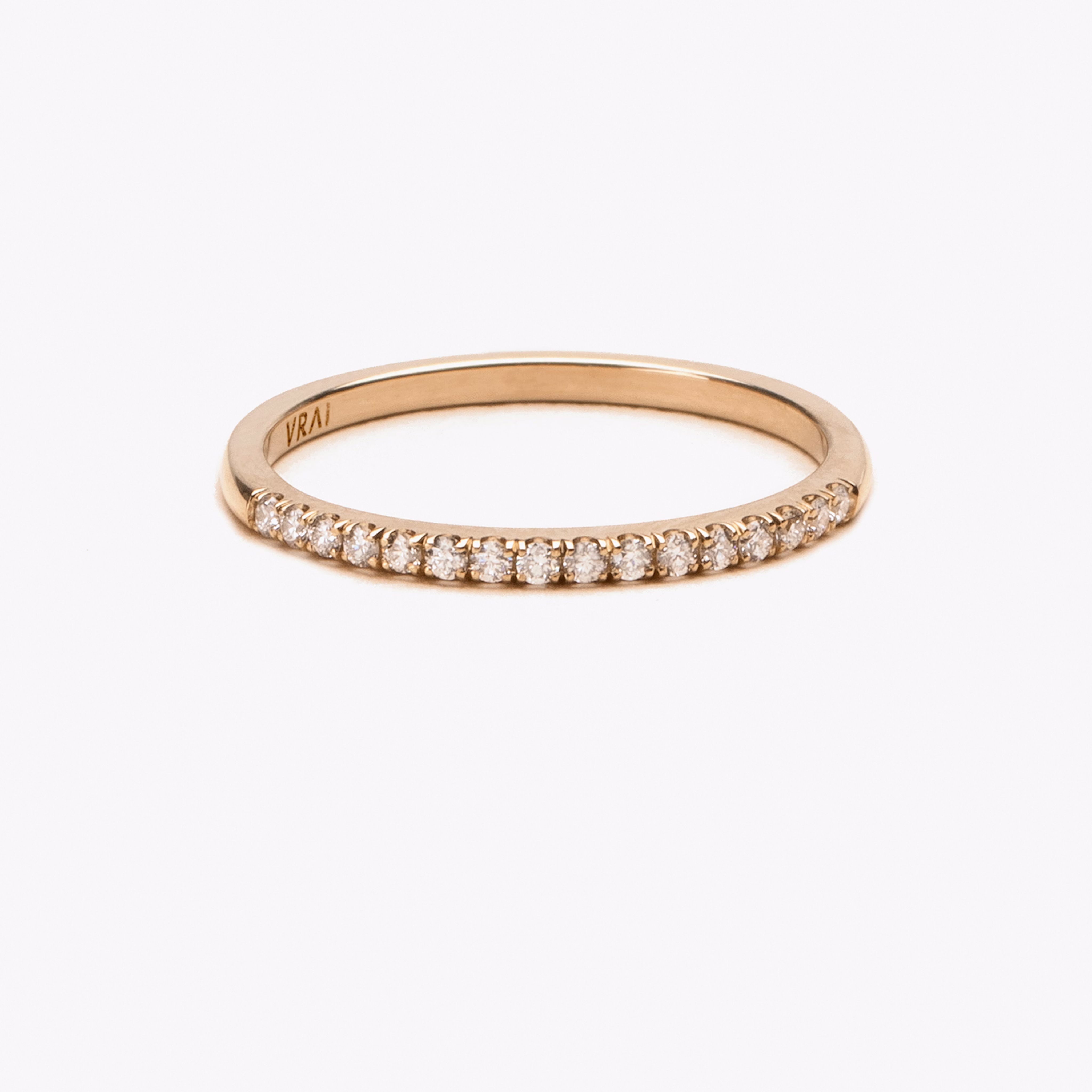 Half Pavé Ring