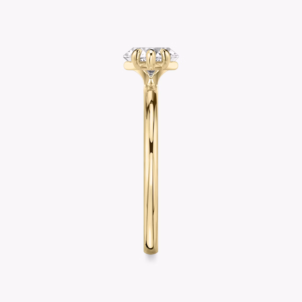 The Signature | Marquise | 18k | Yellow Gold | bandAccent: Plain | bandWidth: standard | diamondOrientation: horizontal | hiddenHalo: no | caratWeight: other