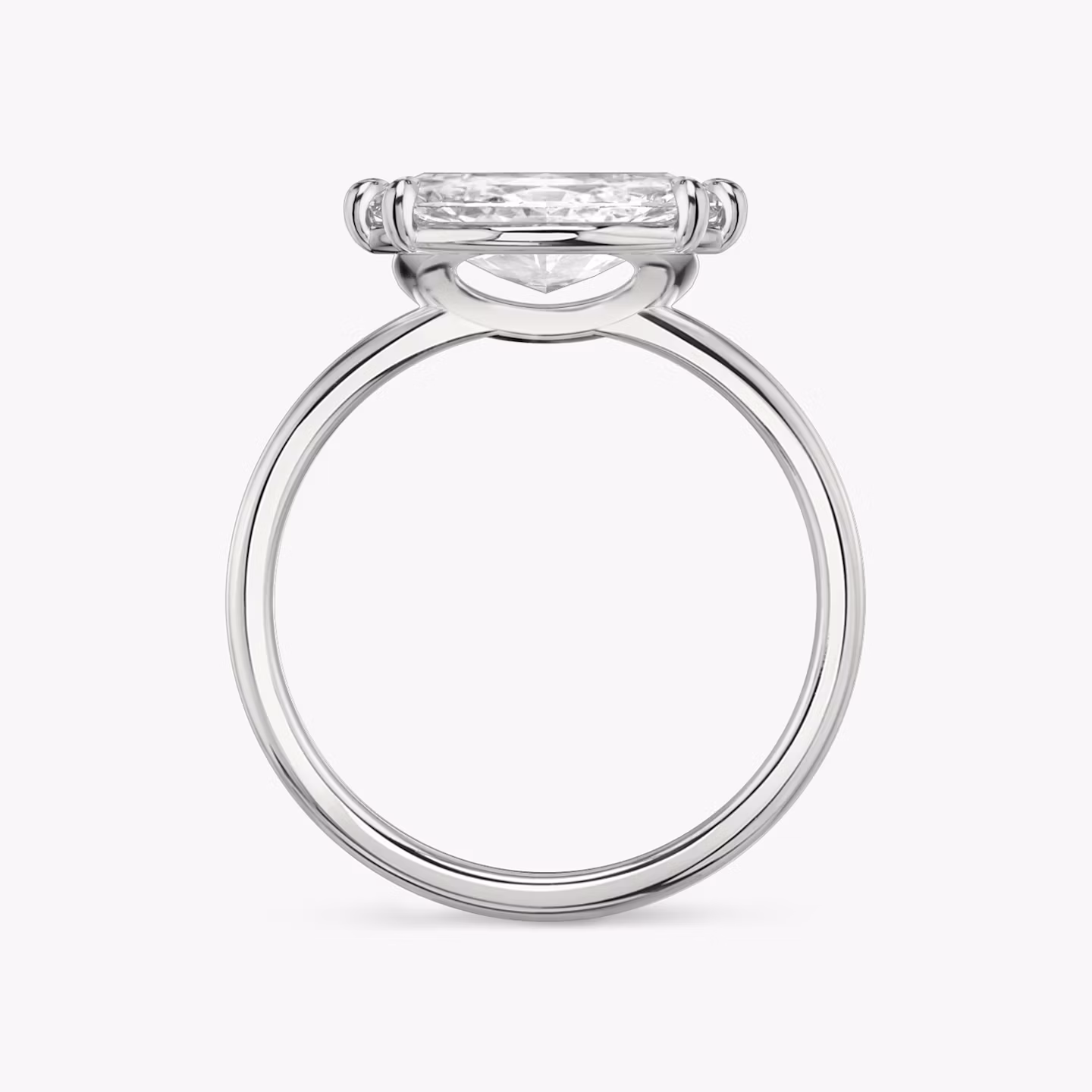 The Signature | Marquise | Platinum | bandAccent: Plain | bandWidth: standard | diamondOrientation: horizontal | hiddenHalo: no | caratWeight: other