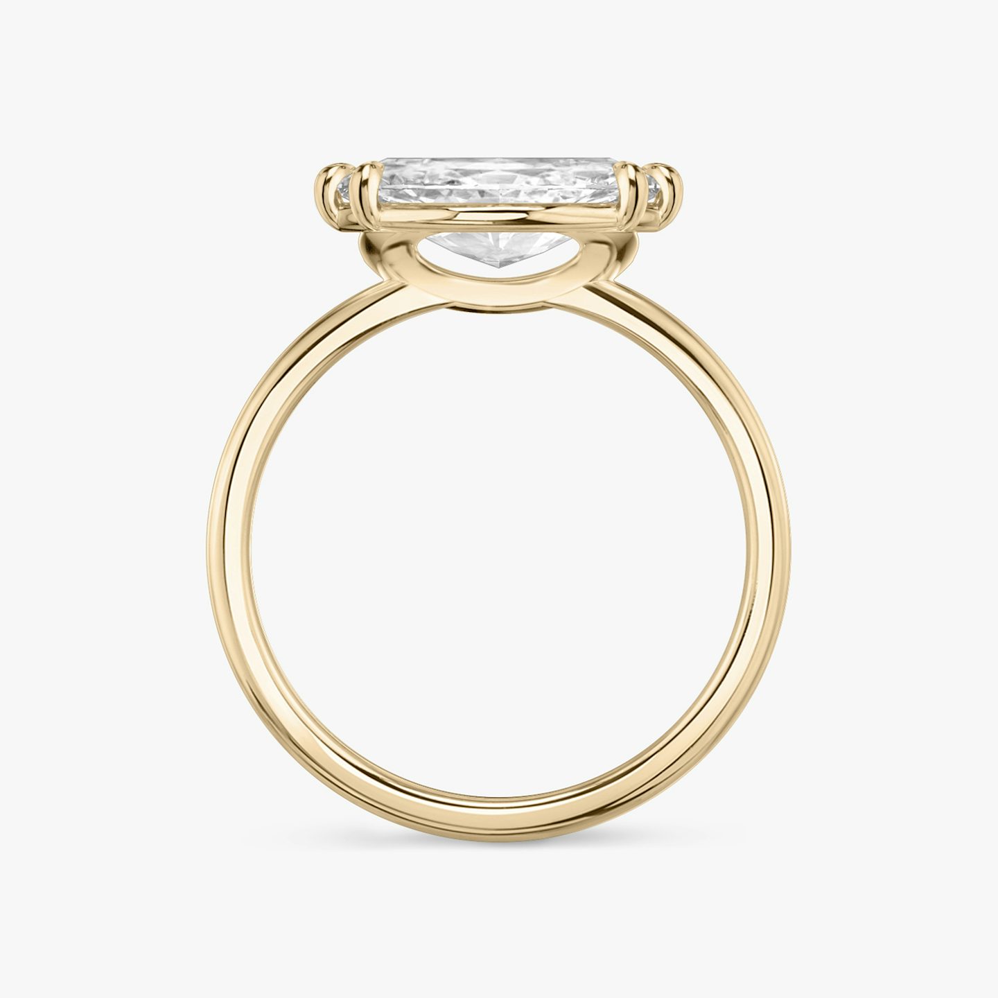 The Signature | Marquise | 14k | Rose Gold | bandAccent: Plain | bandWidth: standard | diamondOrientation: horizontal | hiddenHalo: no | caratWeight: other