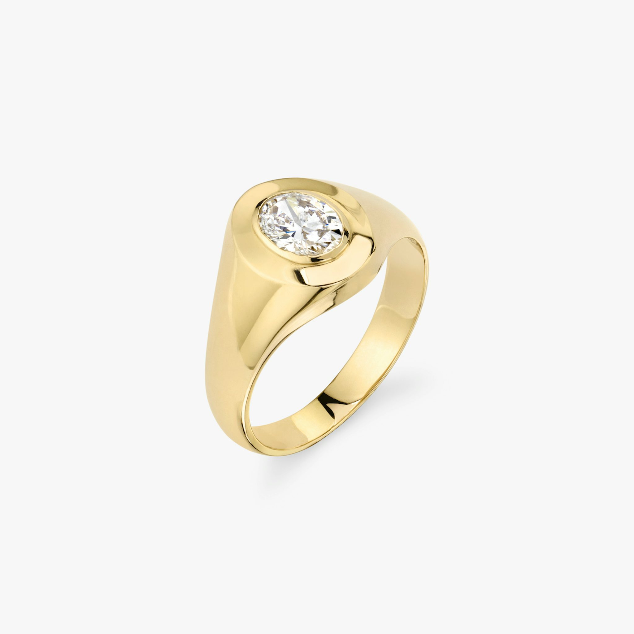 VRAI Signet Ring | Oval | 14k | Yellow Gold
