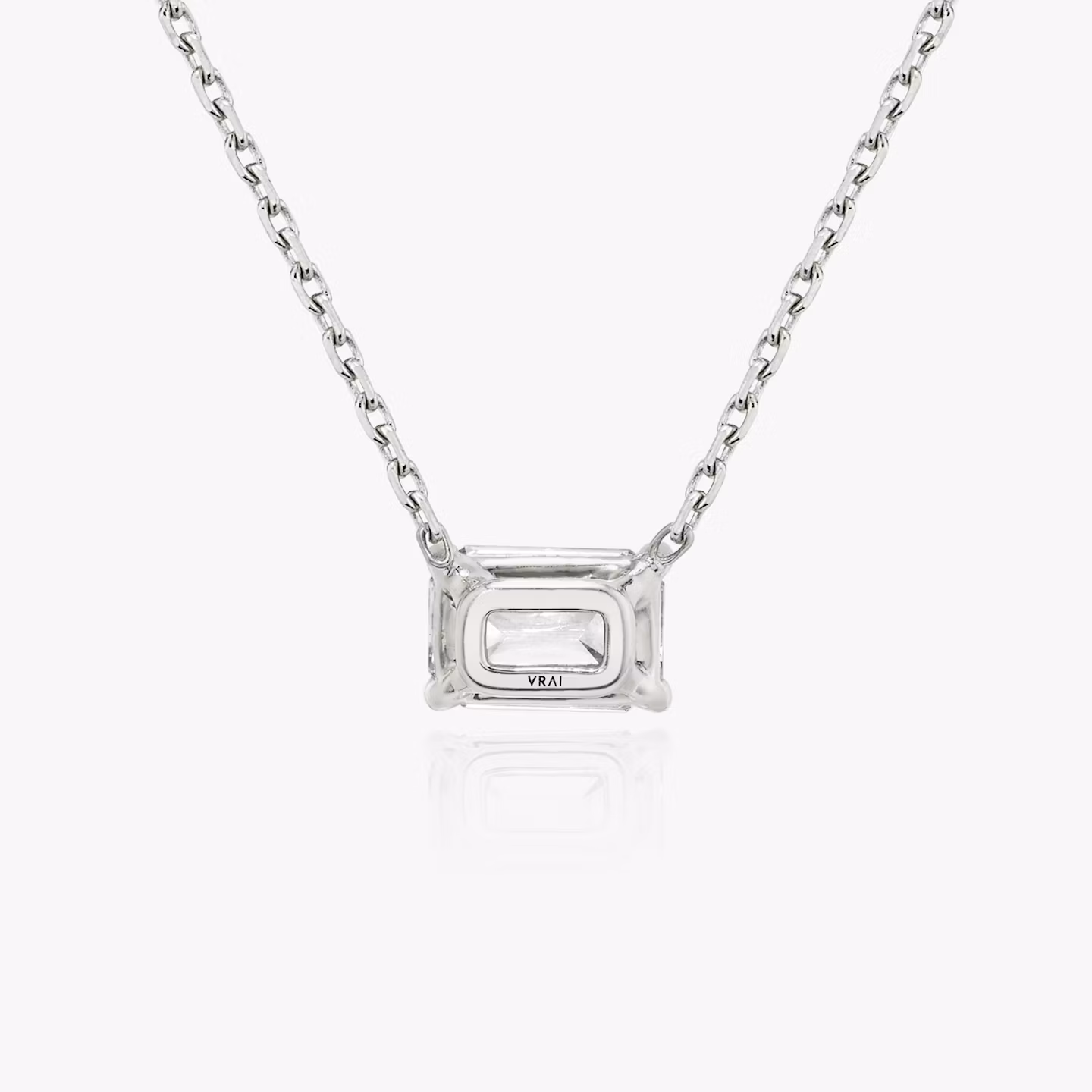 VRAI Solitär Halskette | Emerald | 14k | Weißgold | diamondColor: near-colorless | caratWeight: 0.25ct