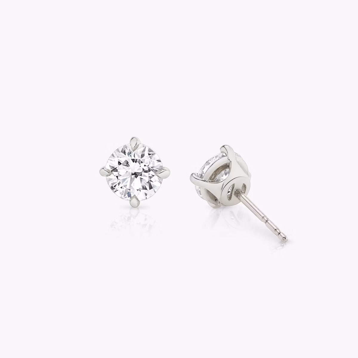 Pendiente Solitario VRAI | Brillante | 14k | Oro blanco | diamondColor: near-colorless | caratWeight: 0.40ct