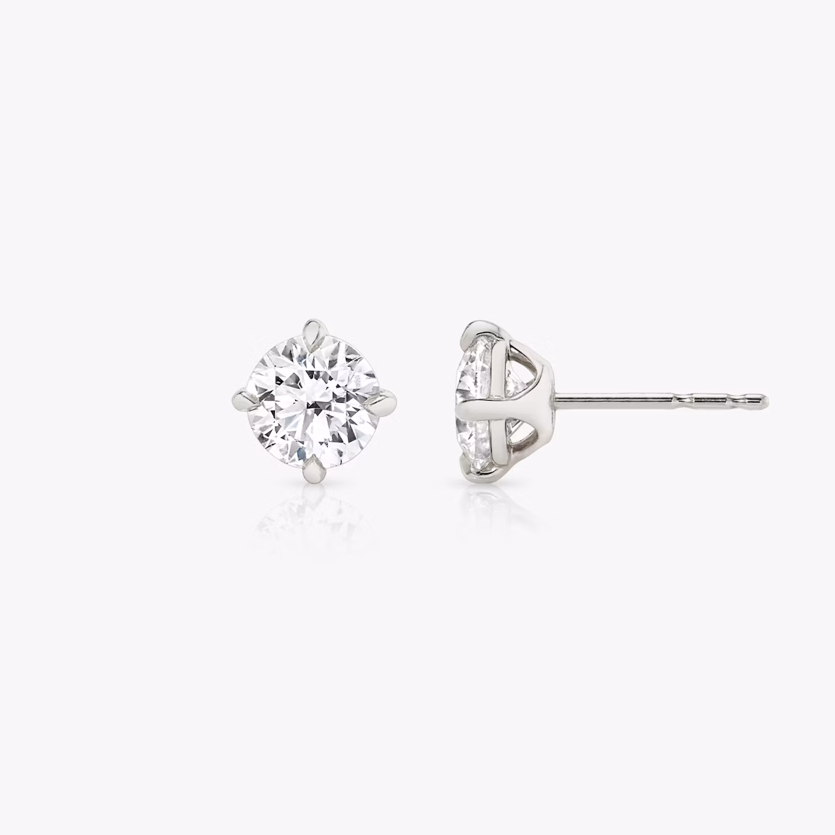 Pendiente Solitario VRAI | Brillante | 14k | Oro blanco | diamondColor: near-colorless | caratWeight: 0.40ct