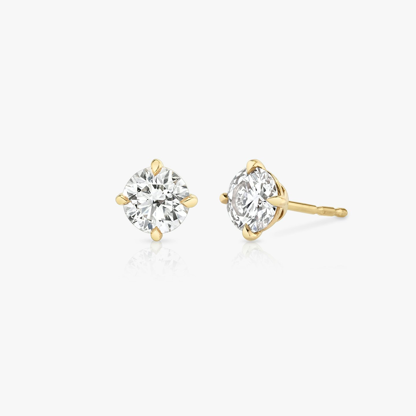 undefined | Round Brilliant | 14k | Yellow Gold | diamondColor: near-colorless | caratWeight: 0.25ct