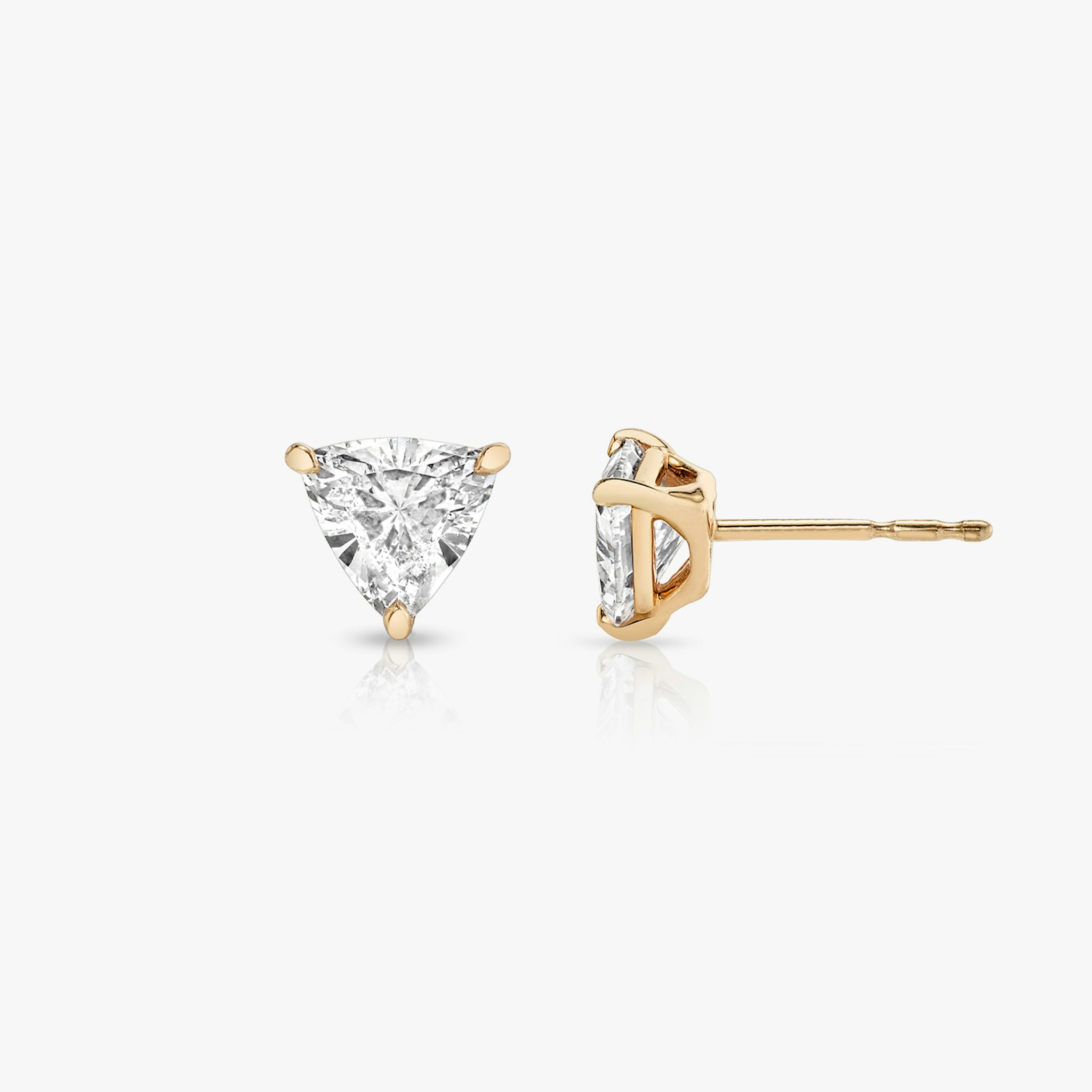 VRAI Solitaire Stud | Trillion | 14k | Rose Gold | caratWeight: 0.50ct