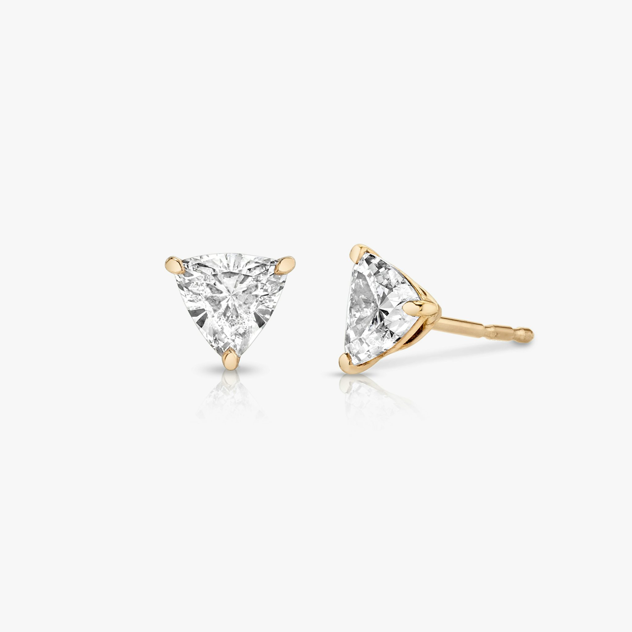 VRAI Solitaire Stud | Trillion | 14k | Rose Gold | caratWeight: 0.50ct