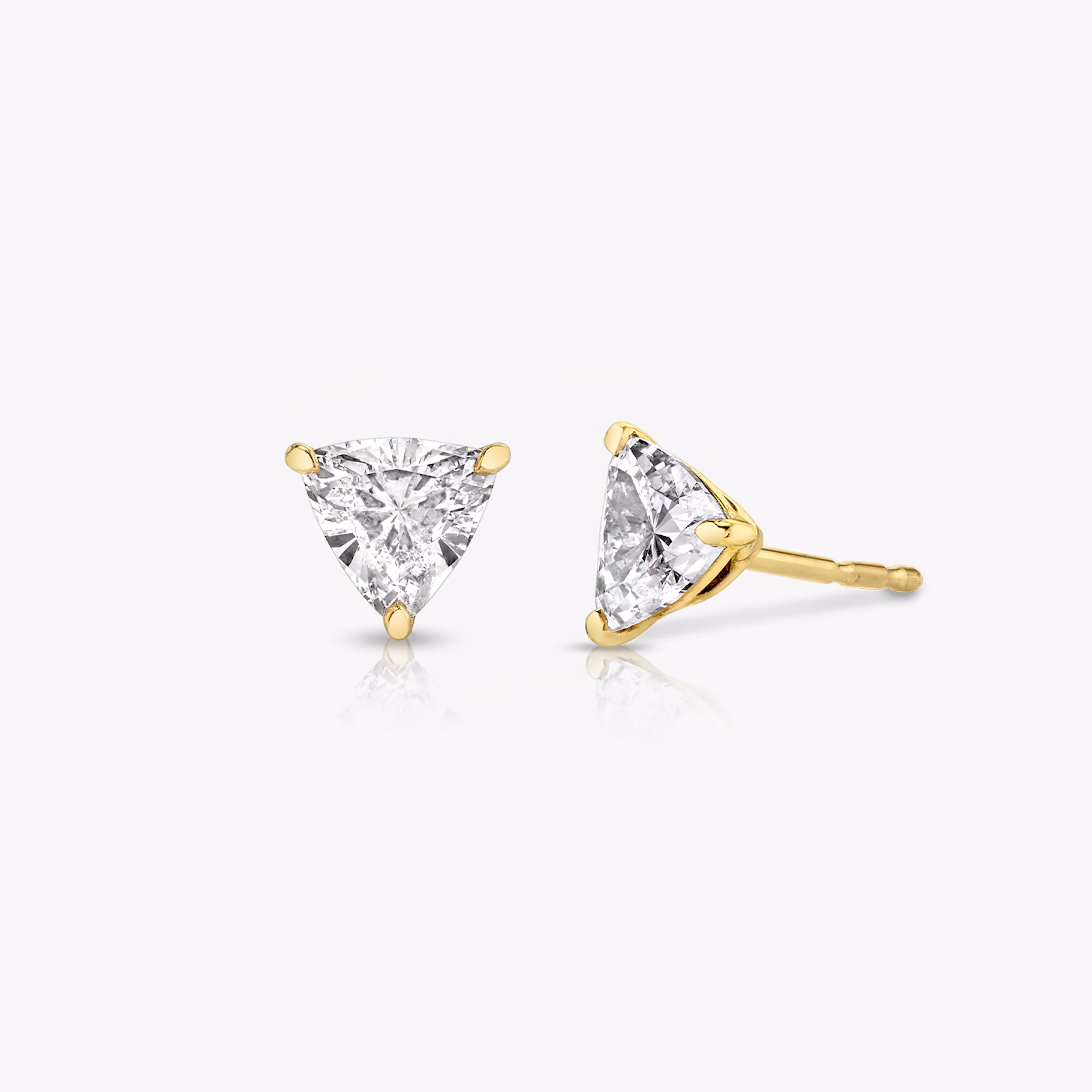 Solitaire Trillion Studs