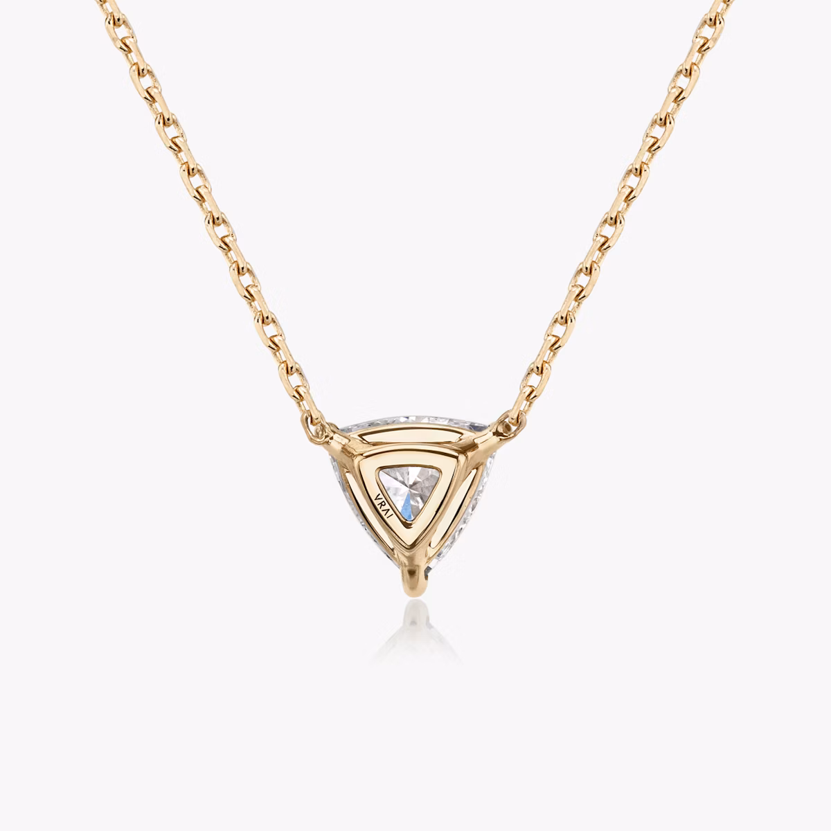 VRAI Solitär Halskette | Trillant | 14k | Roségold | caratWeight: 0.25ct