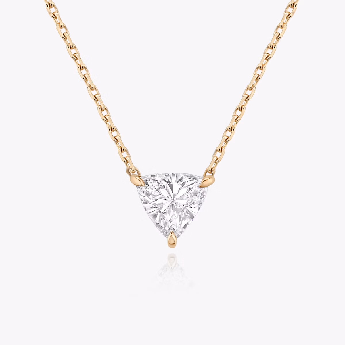 VRAI Solitär Halskette | Trillant | 14k | Roségold | caratWeight: 0.25ct
