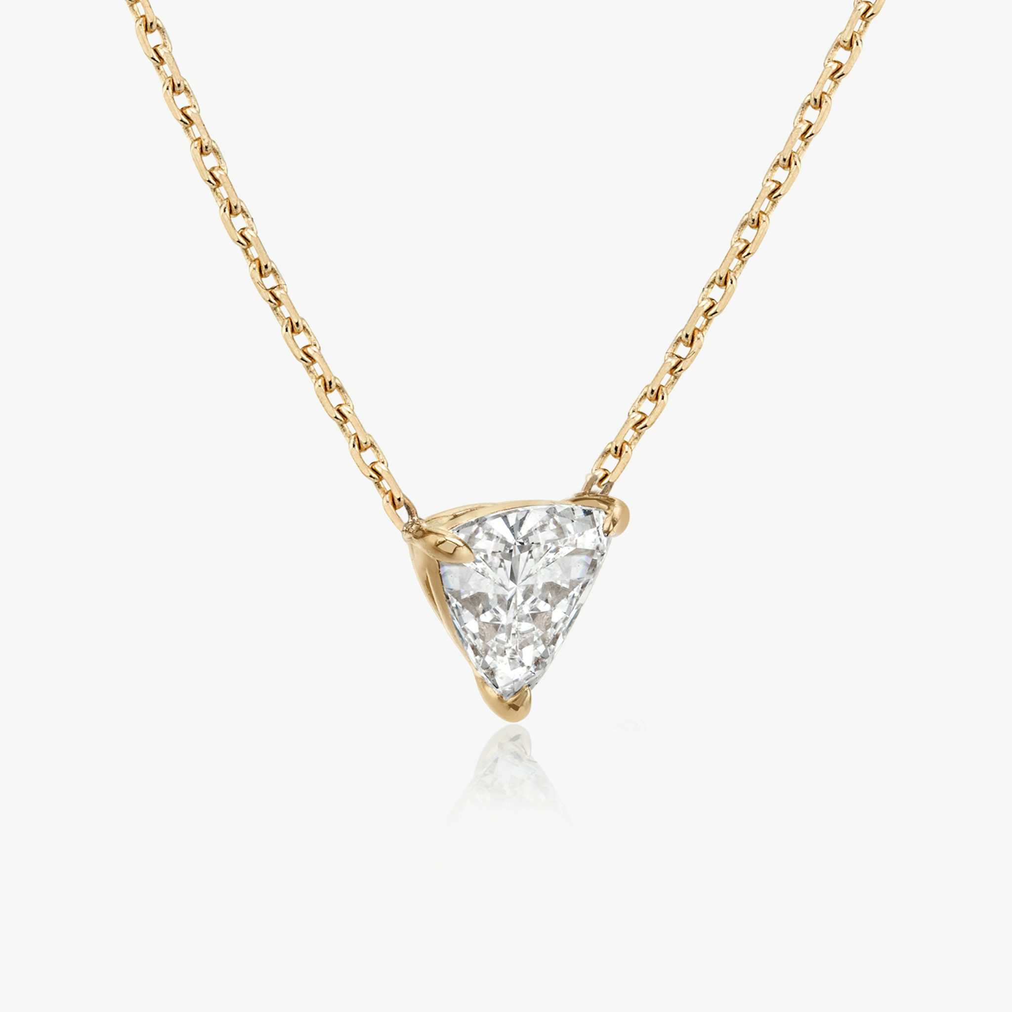 VRAI Solitaire Necklace | Trillion | 14k | Rose Gold | caratWeight: other