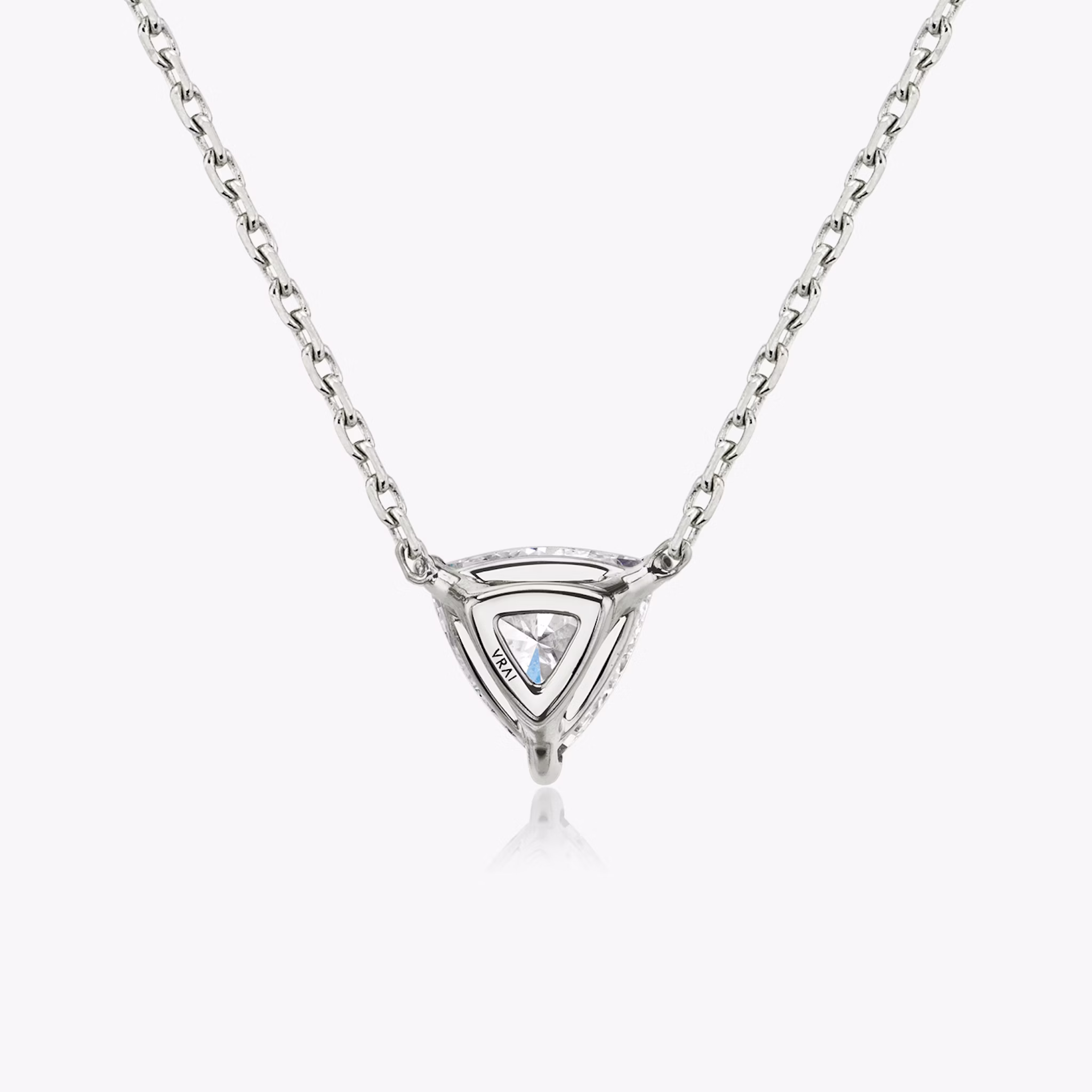 VRAI Solitaire Necklace | Trillion | 14k | White Gold | caratWeight: other