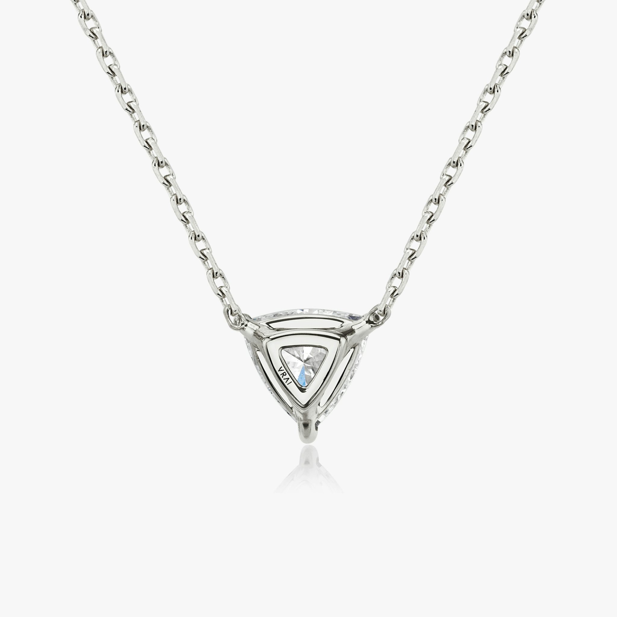 VRAI Solitaire Necklace | Trillion | 14k | White Gold | caratWeight: other