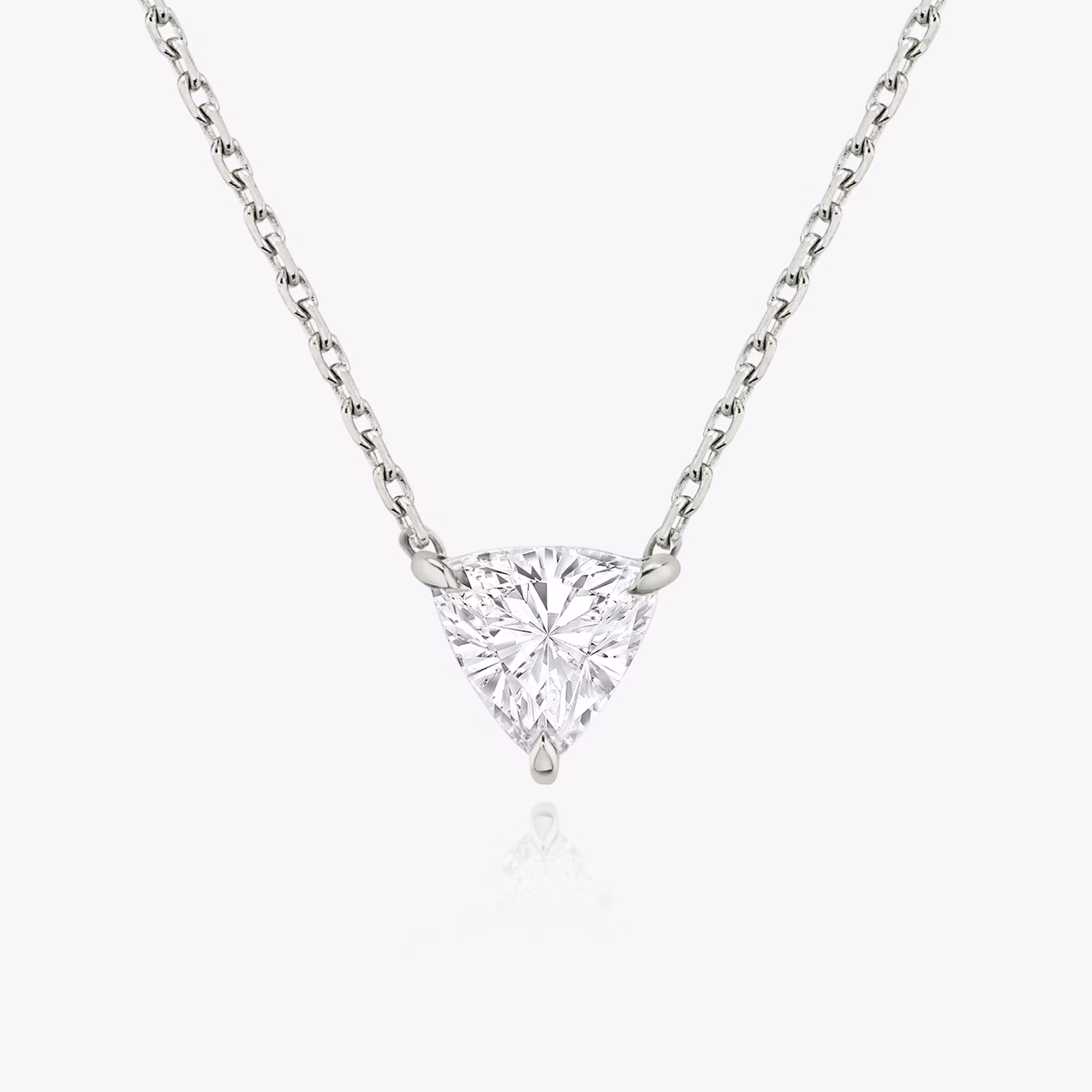 VRAI Solitaire Necklace | Trillion | 14k | White Gold | caratWeight: other