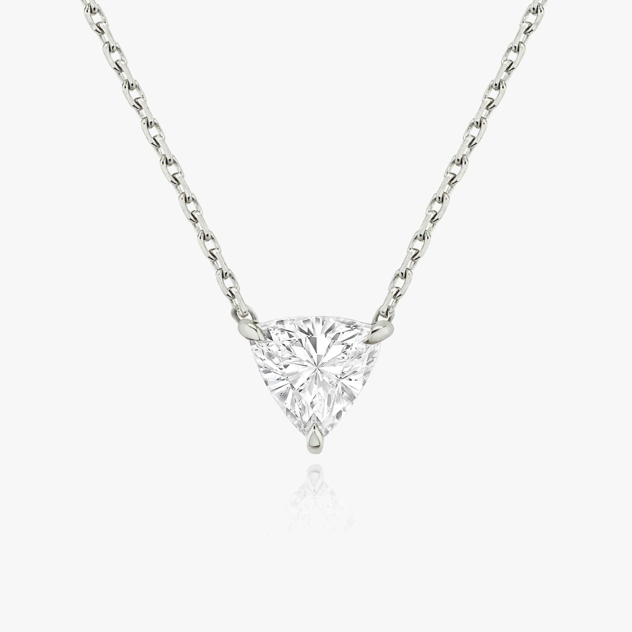 VRAI Solitaire Necklace | Trillion | 14k | White Gold | caratWeight: other