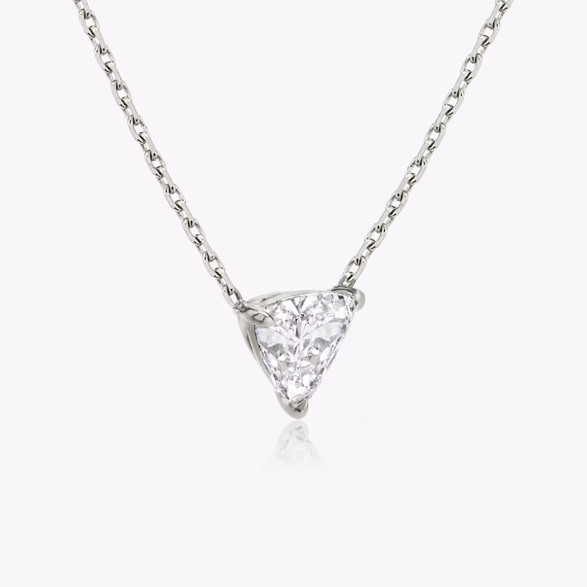 VRAI Solitaire Necklace | Trillion | 14k | White Gold | caratWeight: other