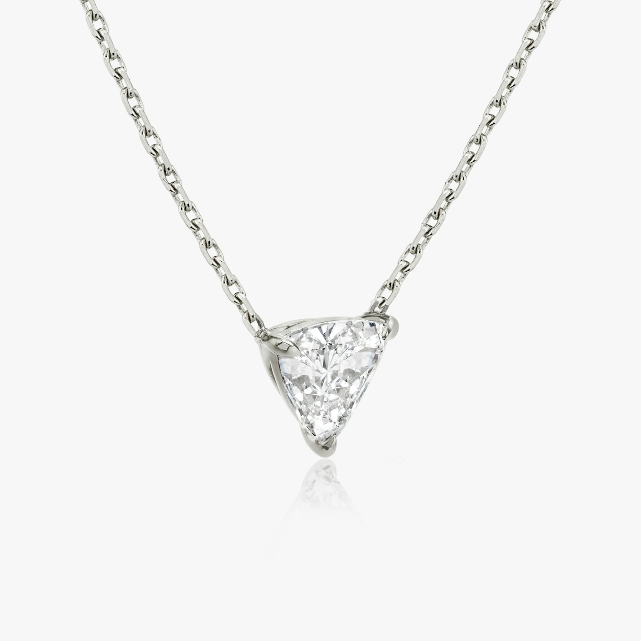 VRAI Solitaire Necklace | Trillion | 14k | White Gold | caratWeight: other